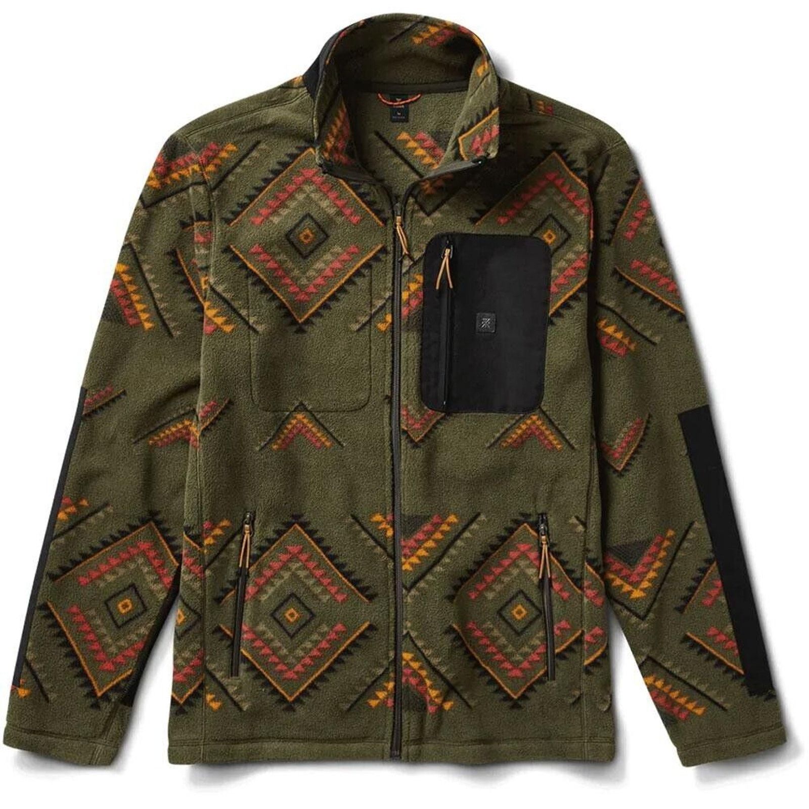 Roark Roark Fleece L Green Manawa Tapu Maori Tribal Full Zip Aztec Size US L / EU 52-54 / 3 - 4 Thumbnail