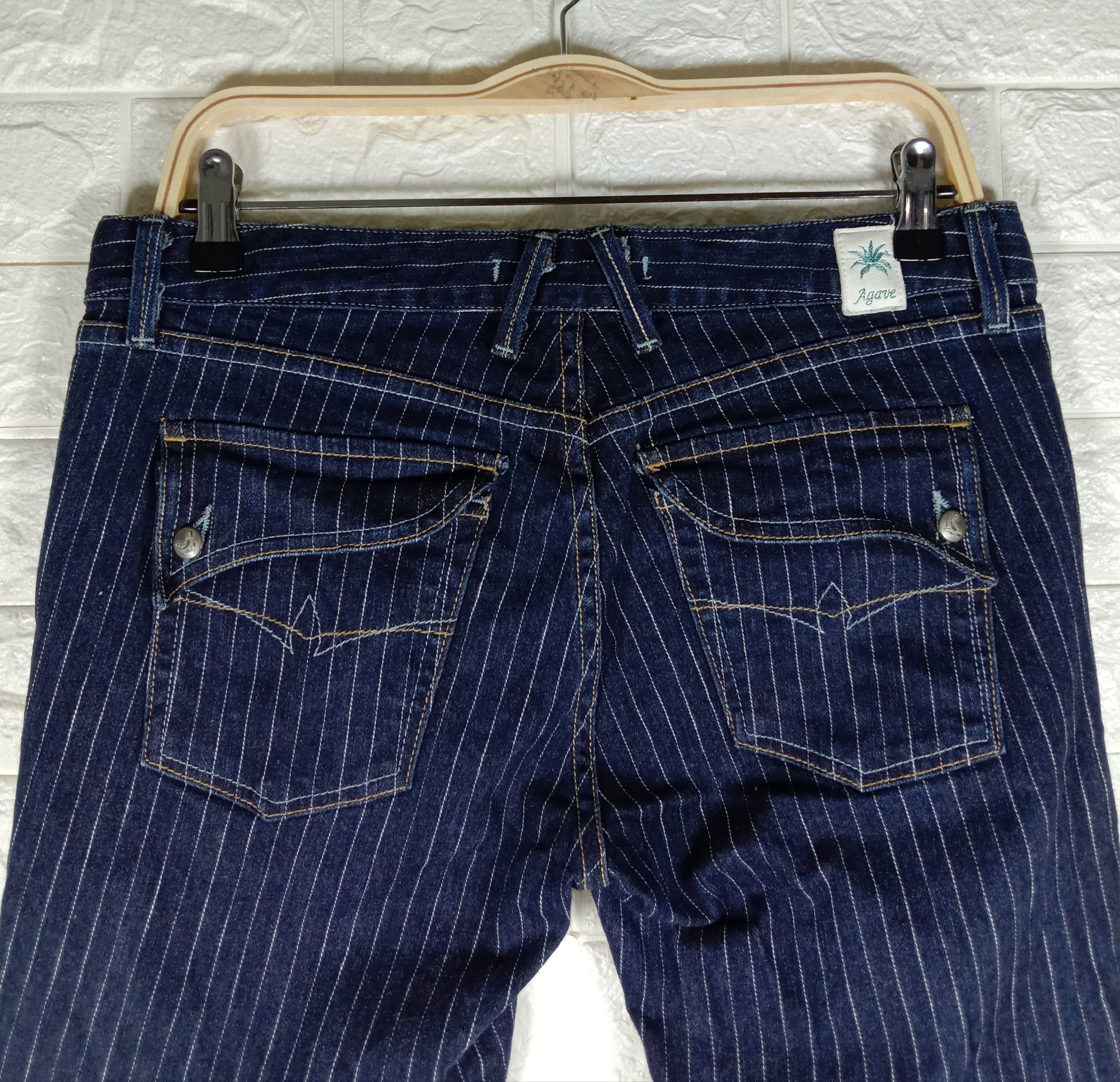 Agave Vintage Agave Hickory Striped Flare Jeans Slim Boot Denim Size 30" / US 8 / IT 44 - 6 Thumbnail