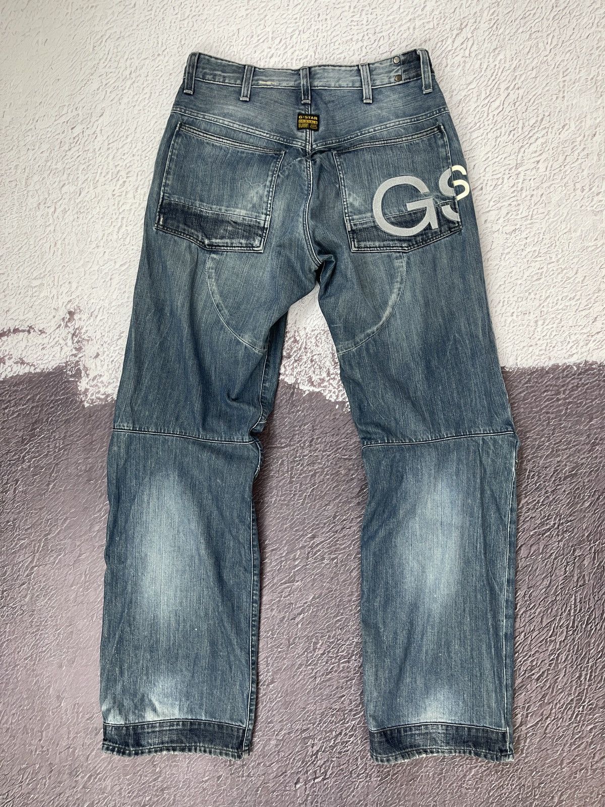 G-Star G-Star Raw vintage Elwood loose prisoner Monty embro jeans Size US 31 - 11 Thumbnail
