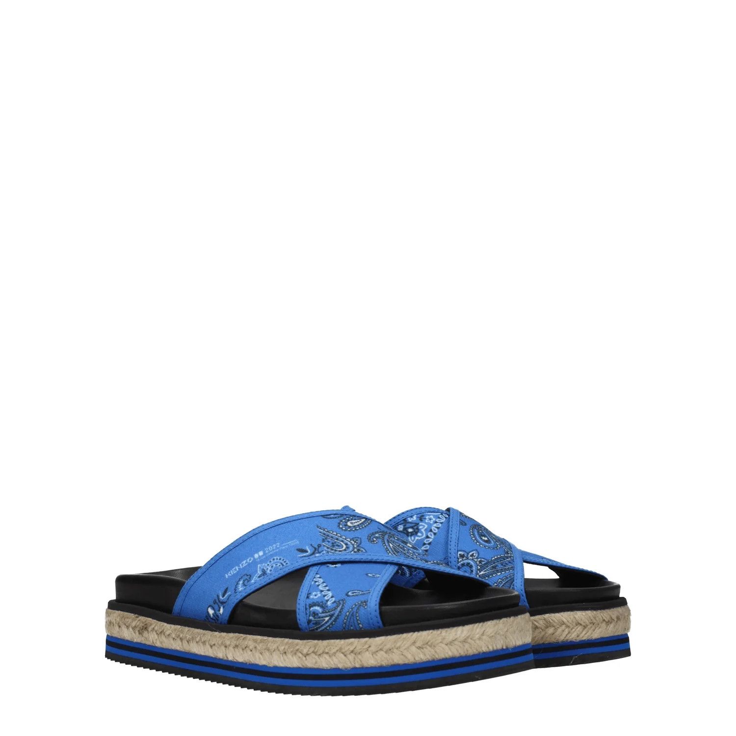 Kenzo ob1o1e1124 Fabric Slippers and Clogs in Blue Size US 10 / IT 40 - 2 Thumbnail