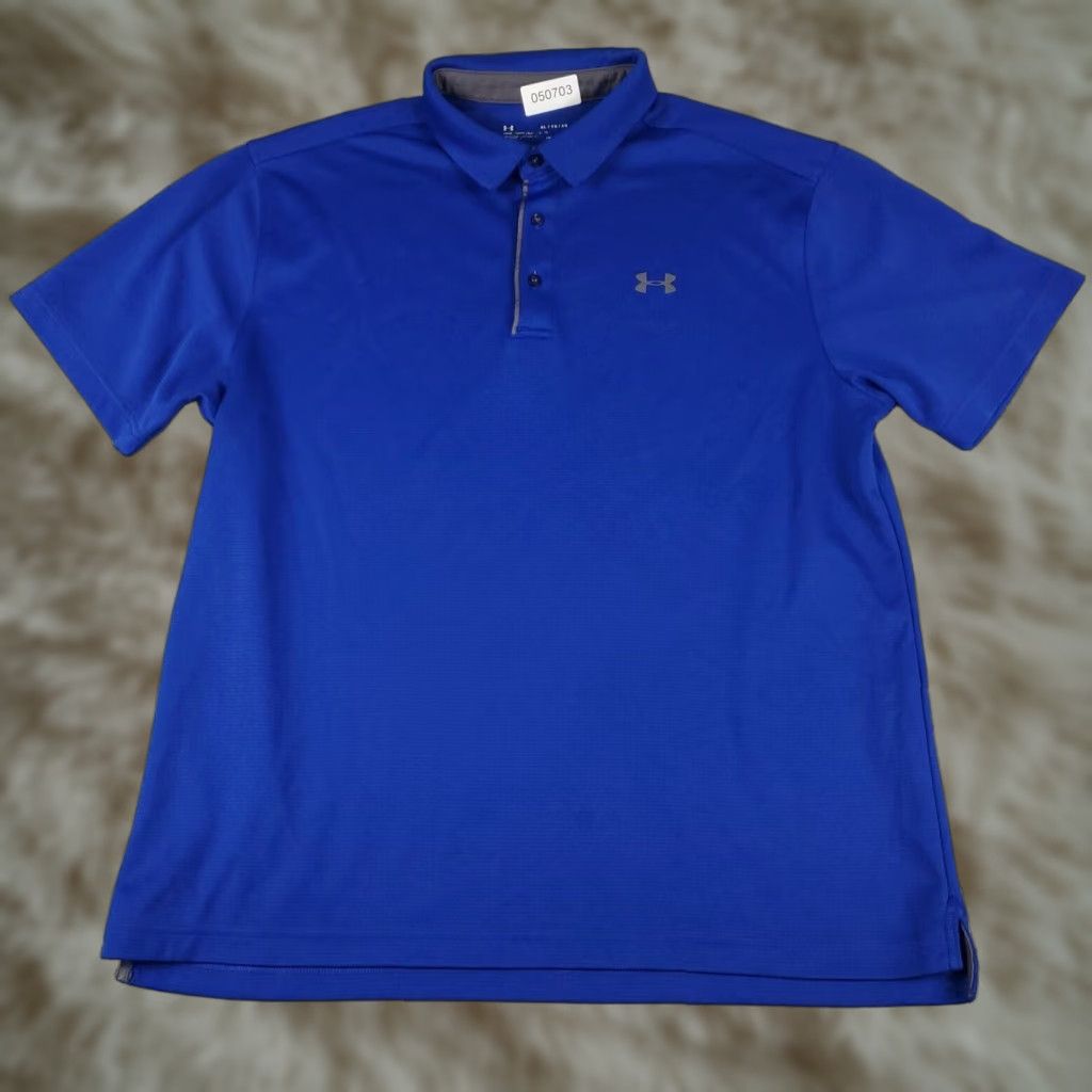 Under Armour Under Armour Polo Shirt Mens XL Blue Golf Casual Short Sleeve Polo Size US XL / EU 56 / 4 - 1 Thumbnail