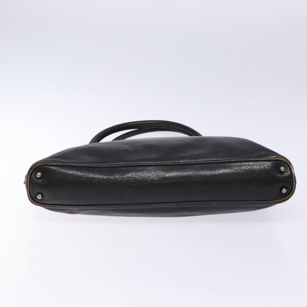 Gucci GUCCI Tote Bag Leather Black Silver Size ONE SIZE - 9 Thumbnail