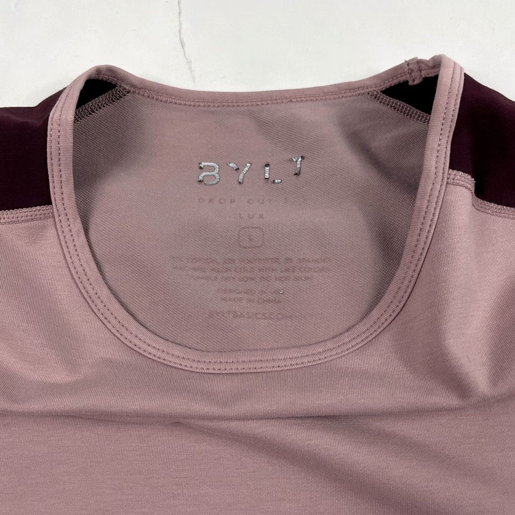 Pinko Final Answer: Bylt Mens Large Pink Drop Cut Crew Neck Short Sleeve Activewear Size US L / EU 52-54 / 3 - 7 Thumbnail