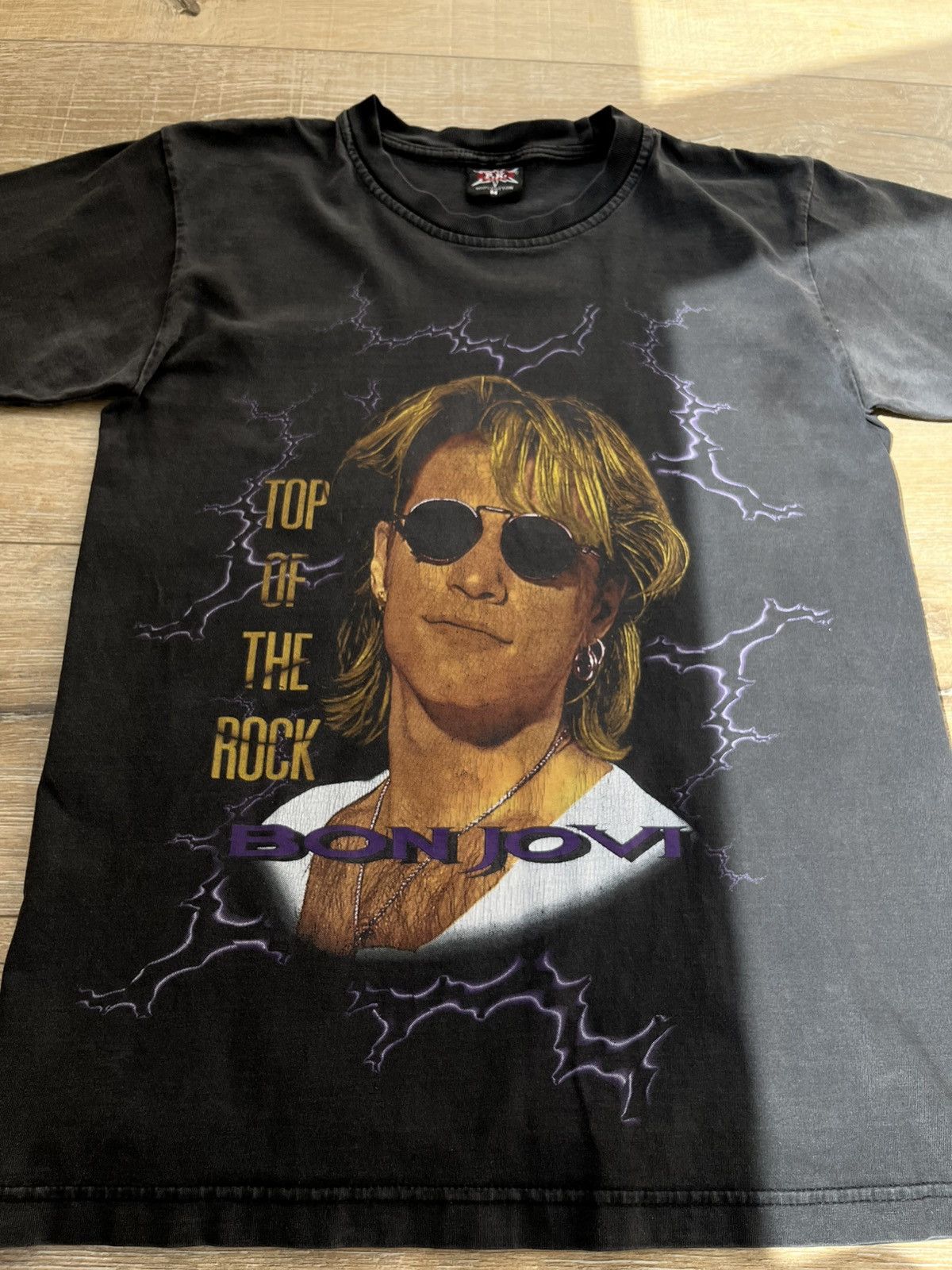 Band Tees × Bon Jovi × Vintage VINTAGE BON JOVI TOP OF THE ROCK T-SHIRT 90S Size US M / EU 48-50 / 2 - 2 Thumbnail