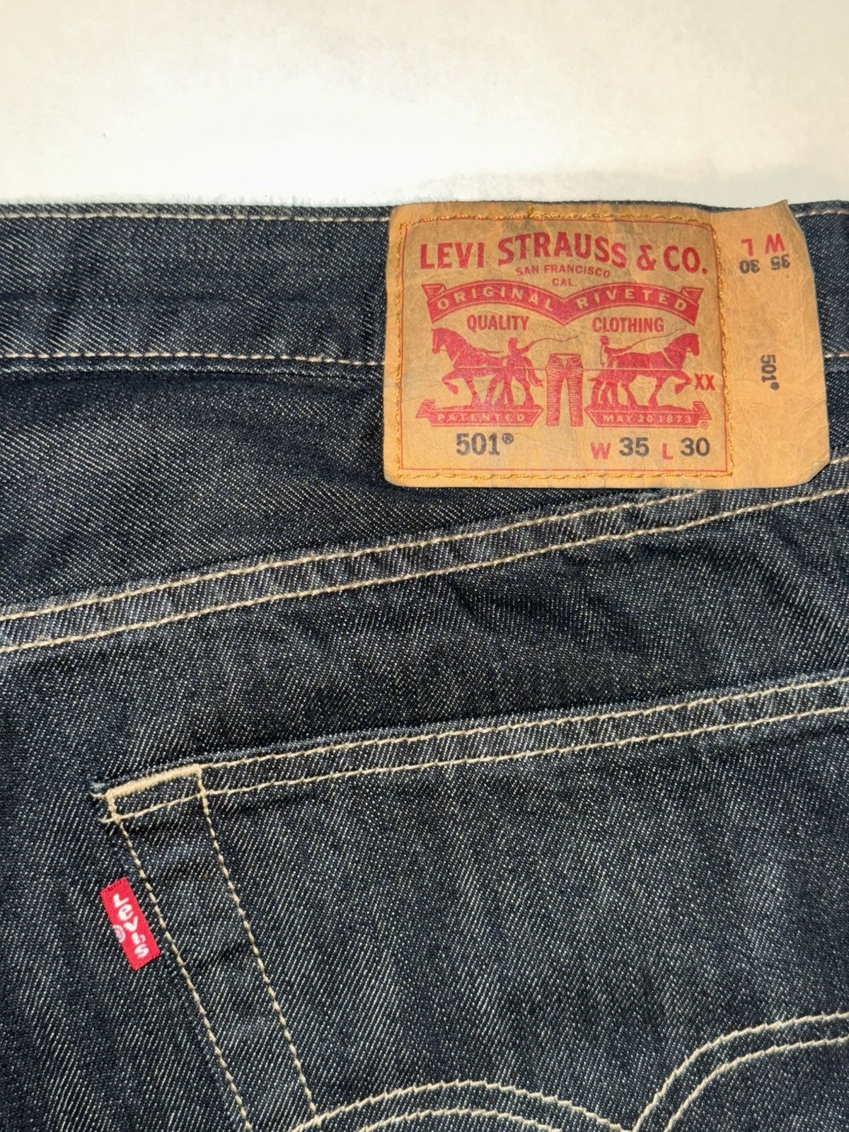 Levi's Levis 501 denim jeans Size US 35 - 3 Thumbnail