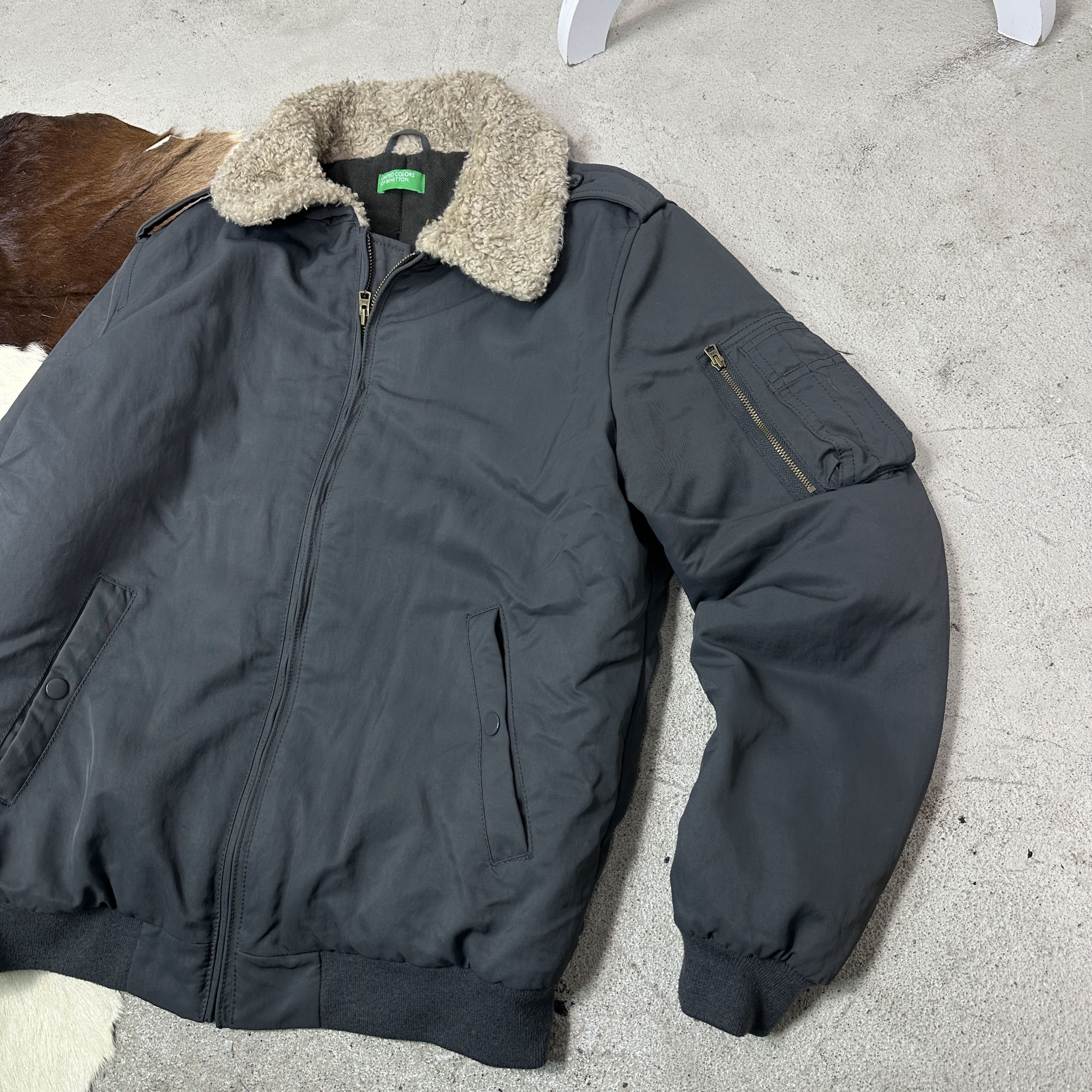 Benetton Vintage Streetwear Gorpcore Benetton Bomber Jacket Y2K Size US M / EU 48-50 / 2 - 3 Thumbnail