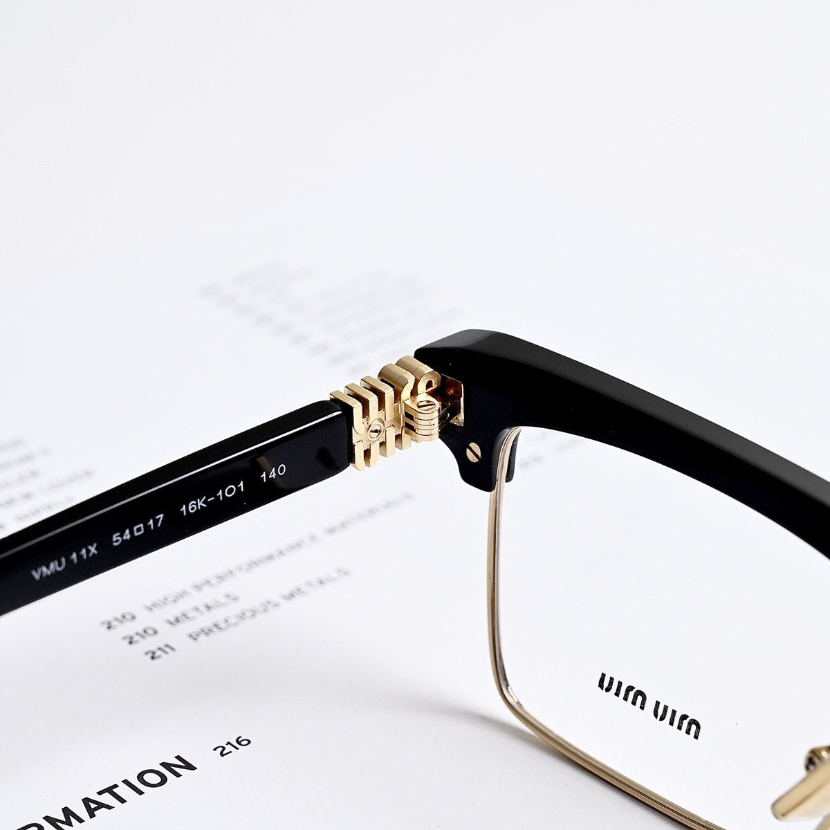 Miu Miu MIU MIU 0MU 11XV GLASSES Size ONE SIZE - 8 Thumbnail