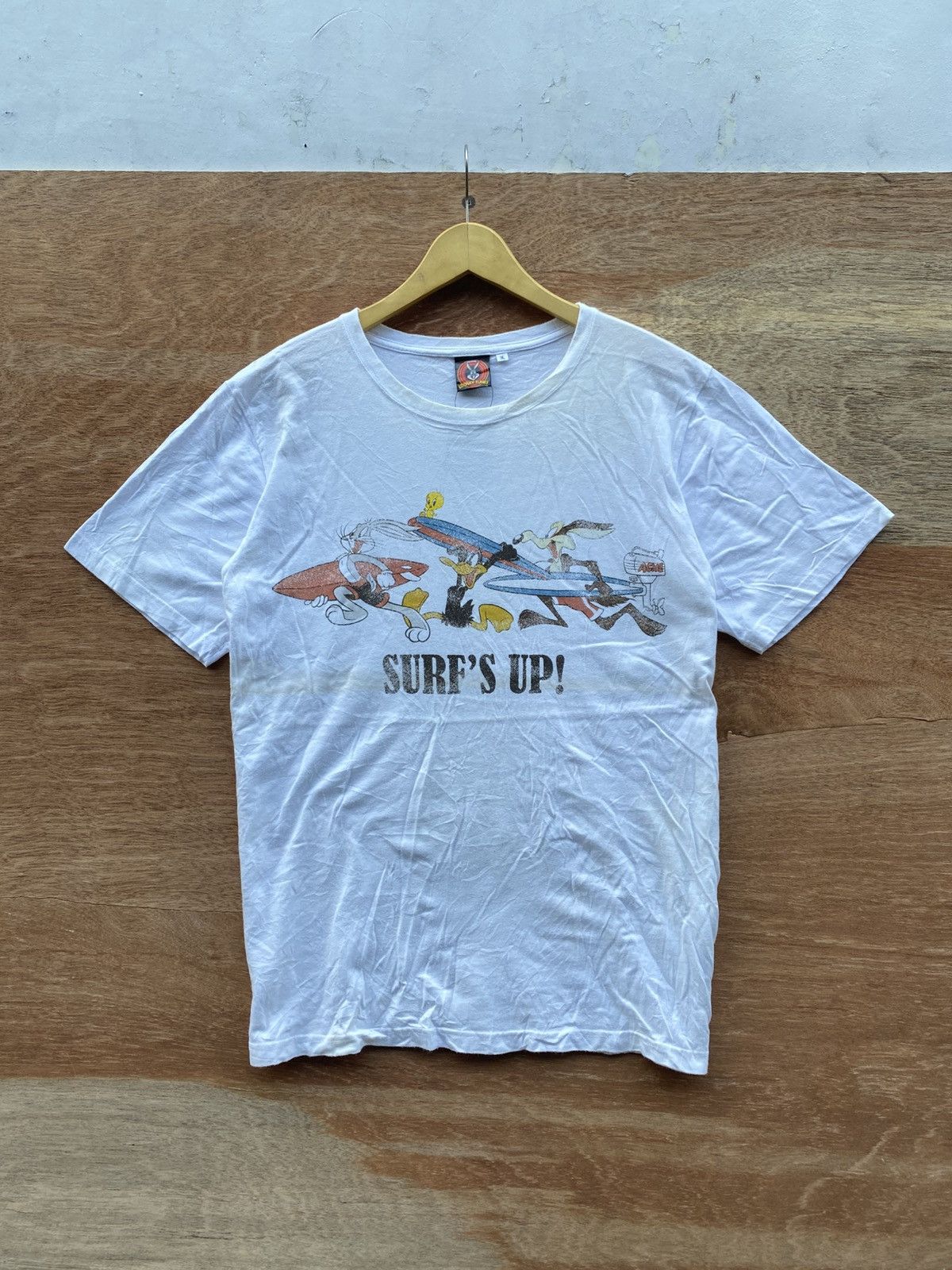 Vintage 2000s vintage looney tunes surf up printed shirts Size US L / EU 52-54 / 3 - 1 Thumbnail
