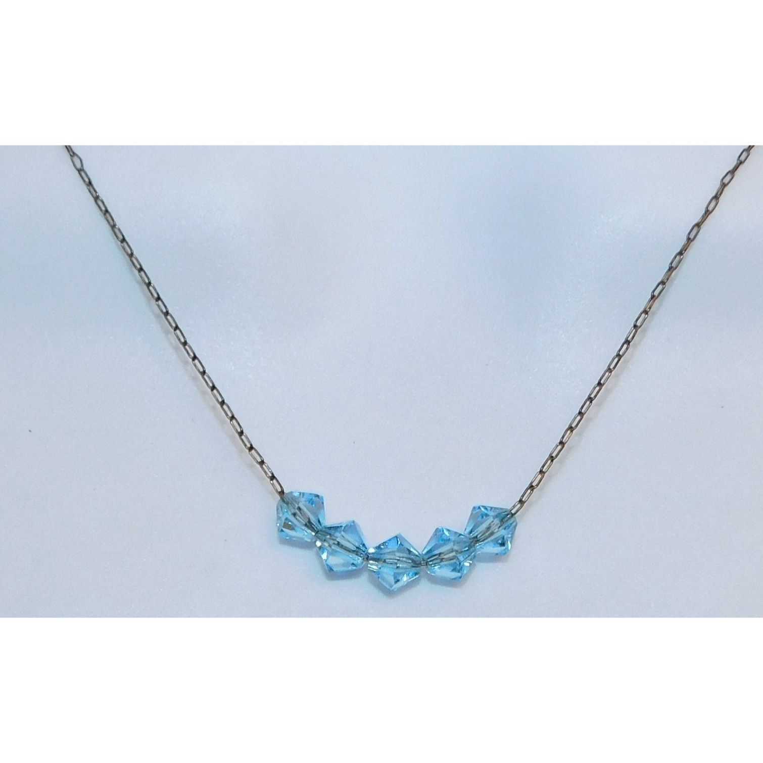 Other Whimsical Minimalist Ice Blue Beaded Necklace Size ONE SIZE - 1 Thumbnail