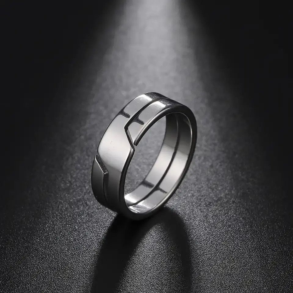 Jewelry Simple Stainless Steel Ring ( size 7-11 ) Size ONE SIZE - 8 Thumbnail