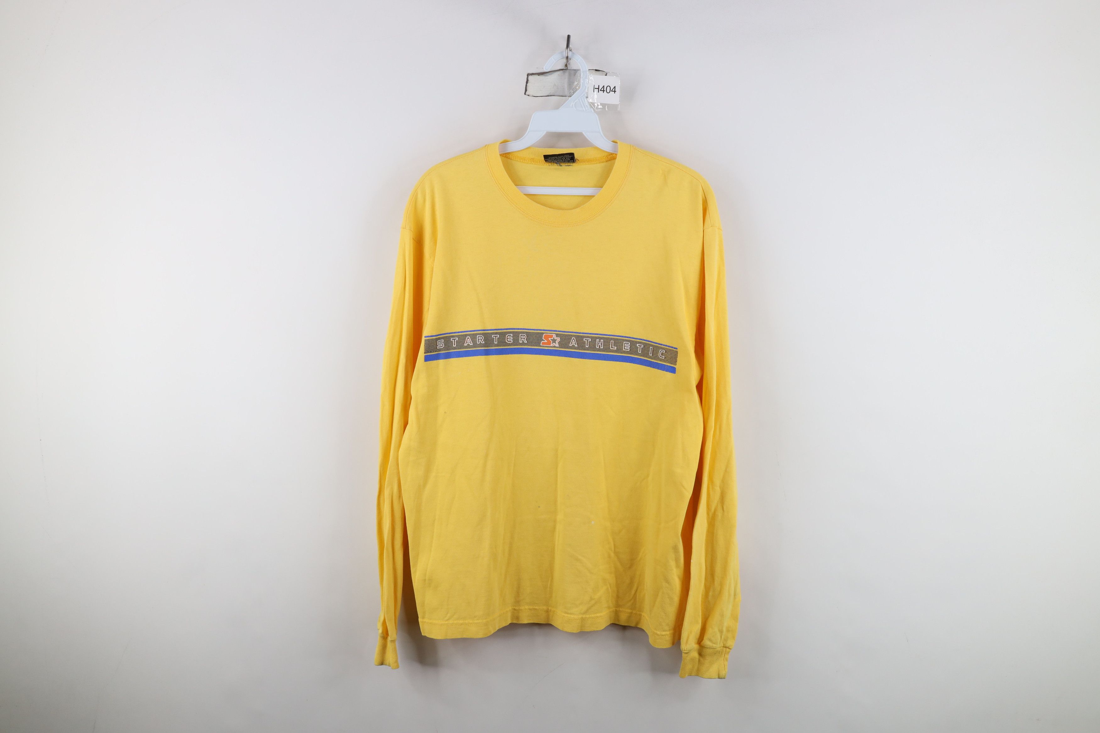 Starter Vintage 90s Starter Spell Out Long Sleeve T-Shirt Yellow Size US XS / EU 42 / 0 - 1 Thumbnail