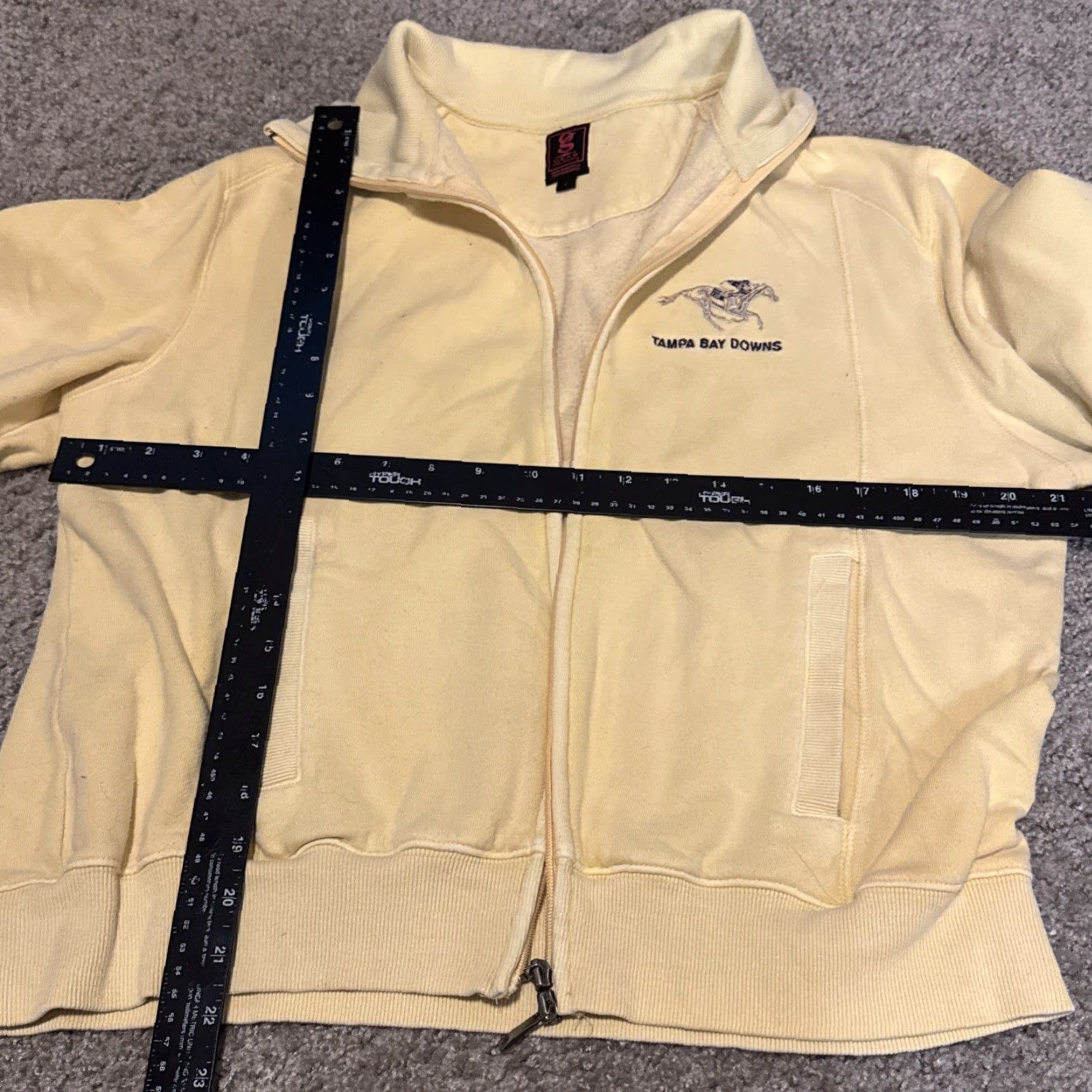Vintage VINTAGE GEAR FOR SPORTS Sweatshirt Horse Racing Full Zip Women L Yellow Down Accent Zipper L Size L / US 10 / IT 46 - 5 Thumbnail