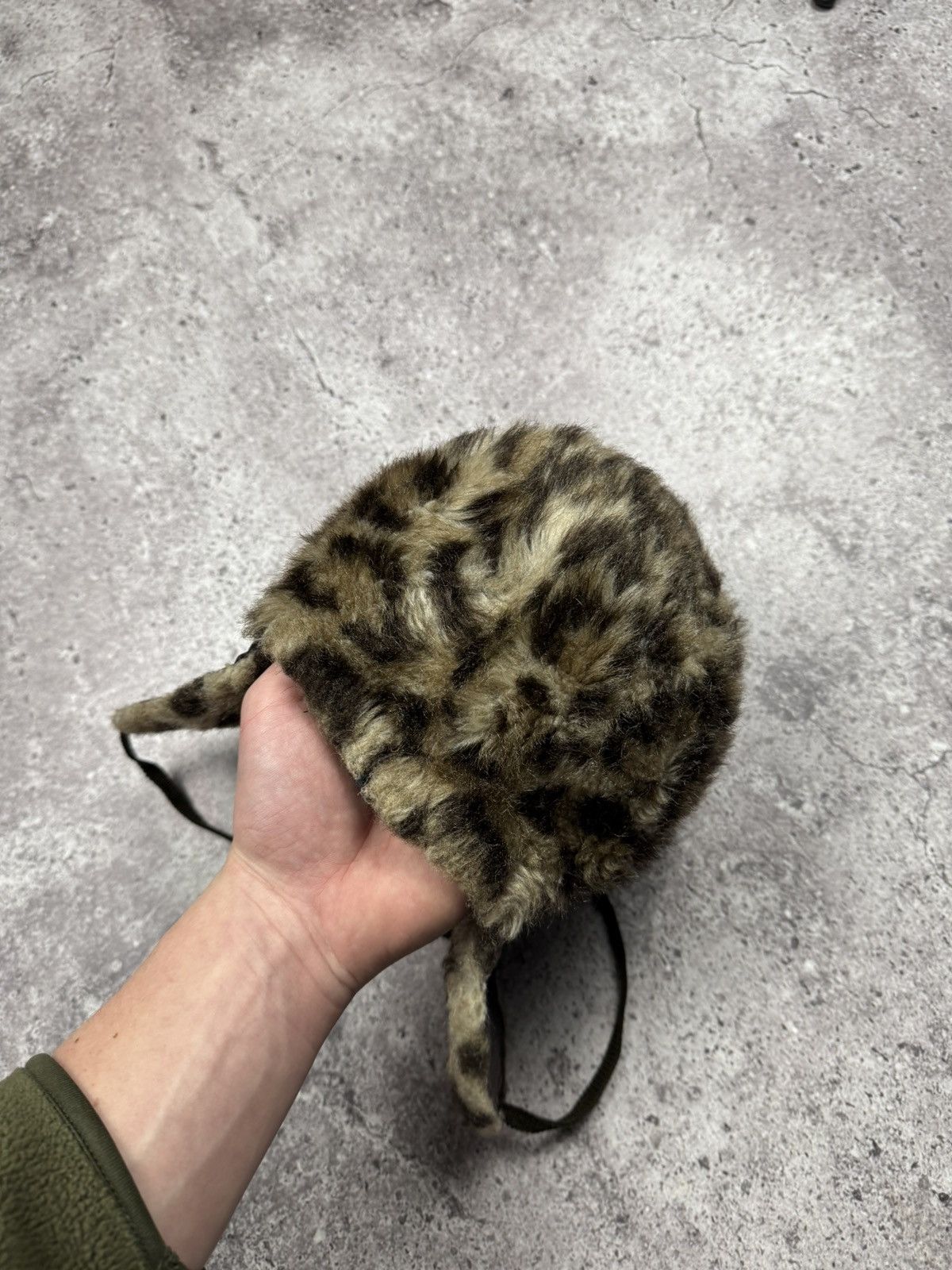 Japanese Brand Y2K Leopard Ushanka Leather Hat with Ears Asap Travis Style Size ONE SIZE - 7 Thumbnail
