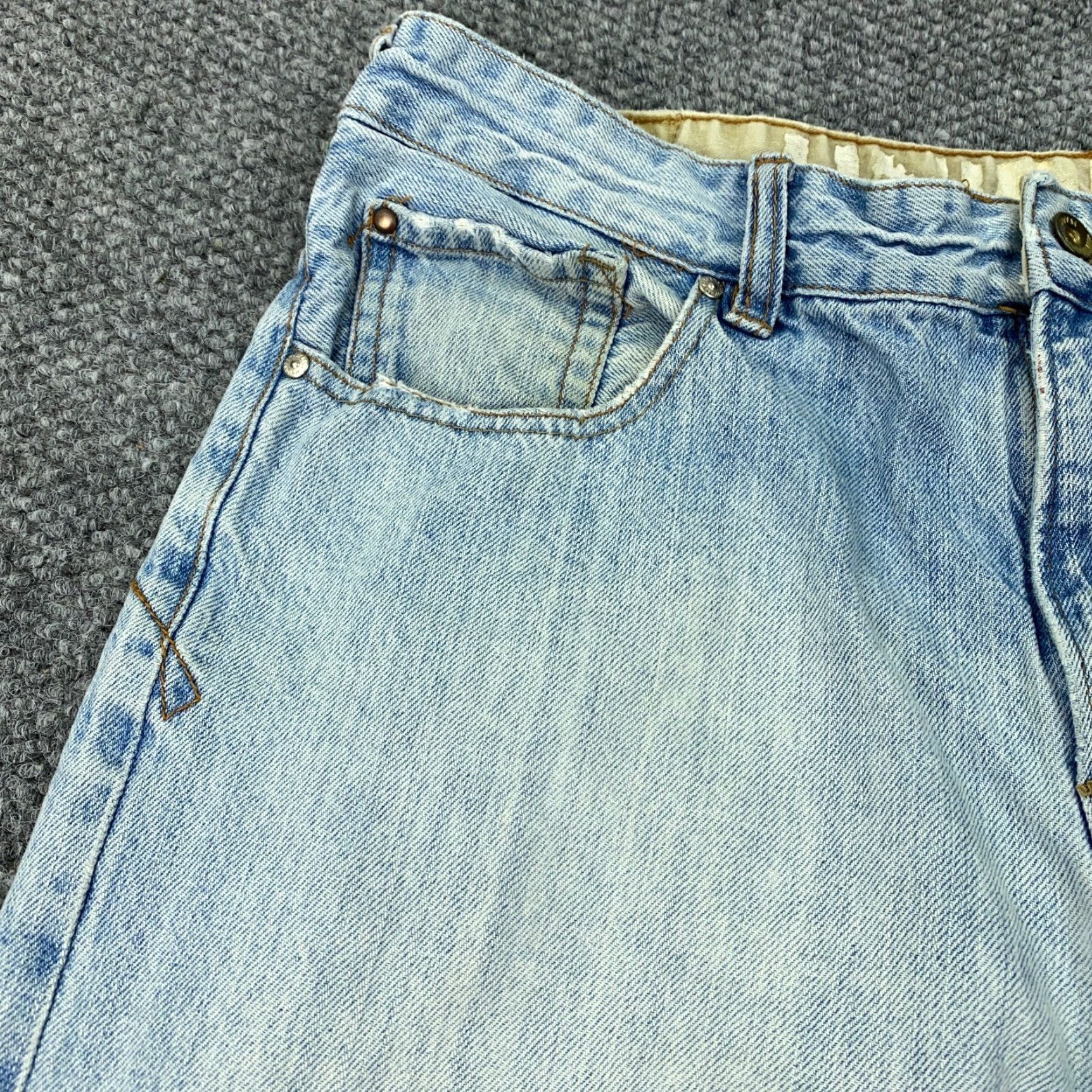 Vintage VINTAGE UNIONBAY Jeans Mens 34x34 Denim Straight Fit Baggy 90s Grunge Casual Blue Size US 34 / EU 50 - 3 Thumbnail