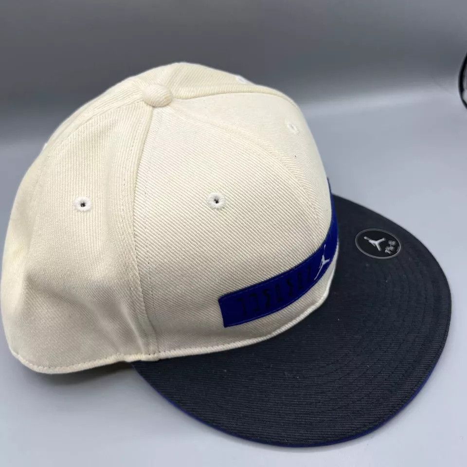 Jordan Brand Air Jordan J11 Hat Men 7 5/8 White Blue Jumpman Fitted Cap Size ONE SIZE - 3 Thumbnail
