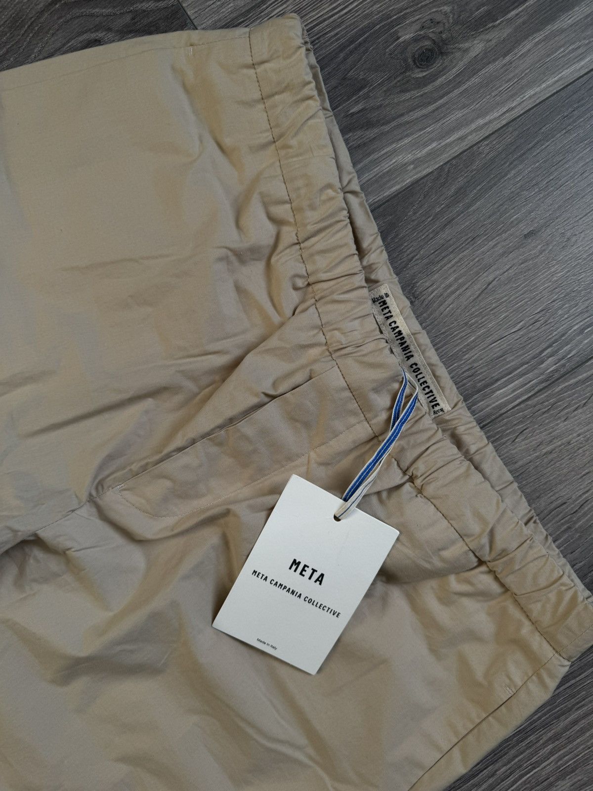 Other ED Unlined Cotton Drawstring Trousers Beige Size US 34 / EU 50 - 7 Thumbnail