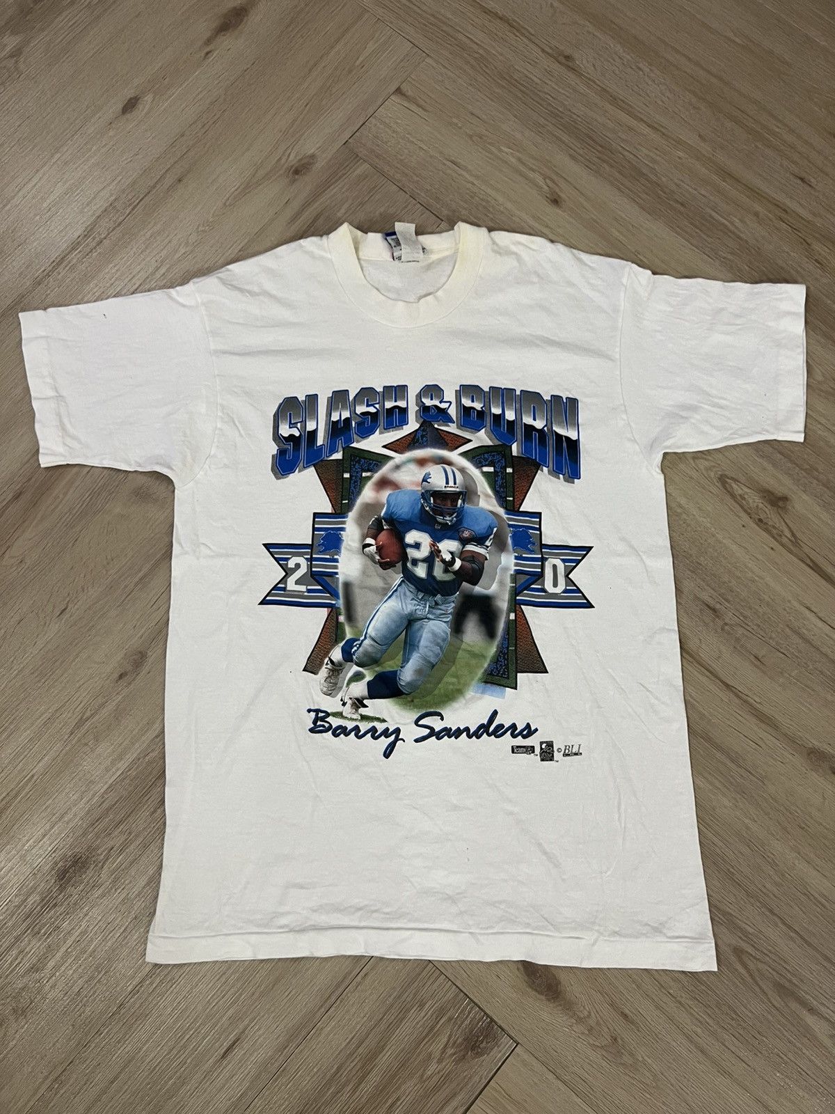 NFL × Vintage Vintage Barry Sanders 90s Shirt Size US L / EU 52-54 / 3 - 1 Thumbnail