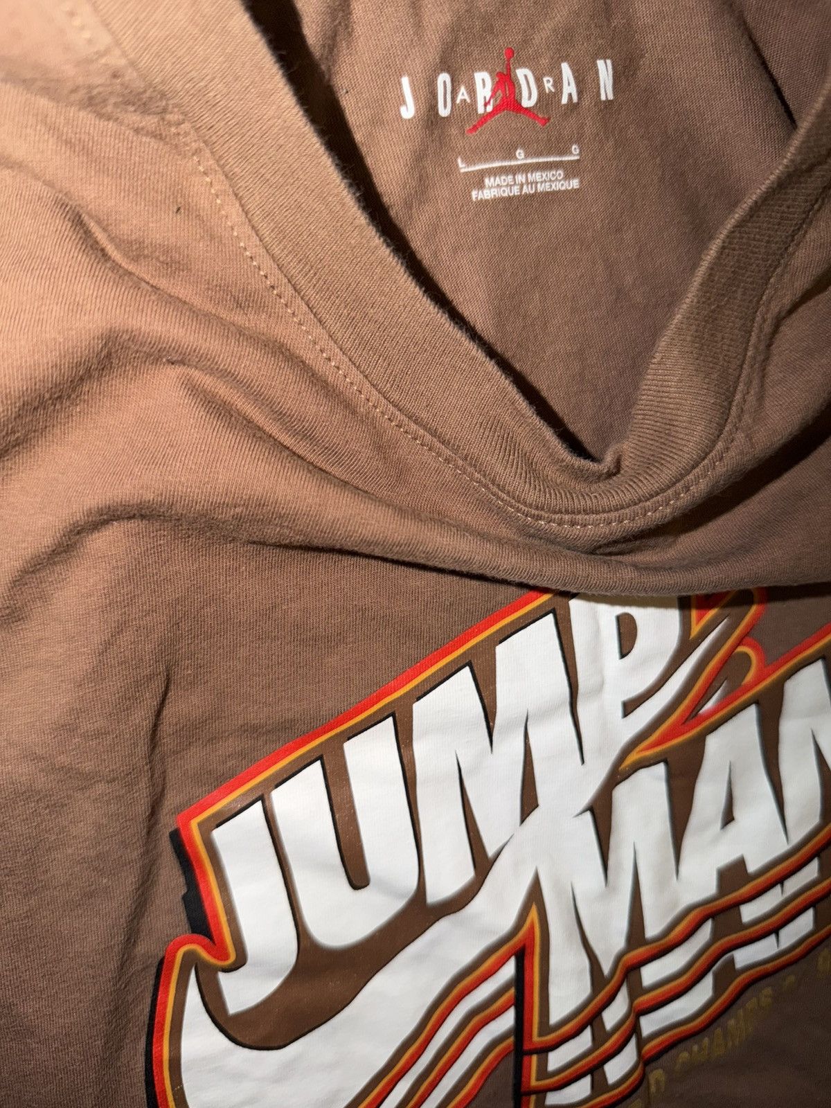 Jordan Brand Nike air Jordan jump man NBA world champs tee brown large Size US L / EU 52-54 / 3 - 5 Thumbnail