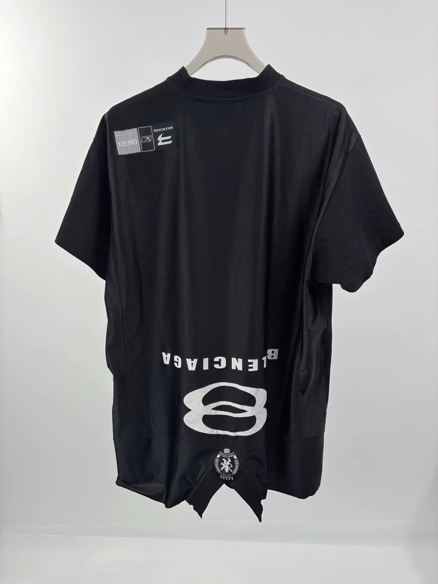 Balenciaga BALENCIAGA New Double Ring Patchwork Embroidered T-shirt Size US S / EU 44-46 / 1 - 2 Thumbnail