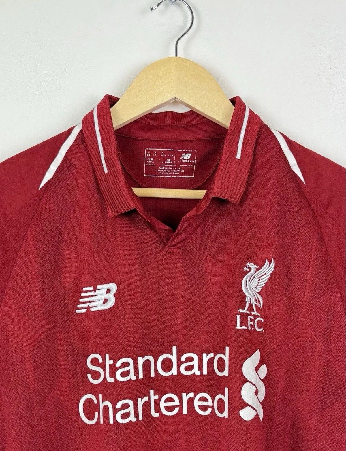 New Balance Liverpool 2018 2019 Home Soccer Jersey Football Shirt Top Size US M / EU 48-50 / 2 - 2 Thumbnail
