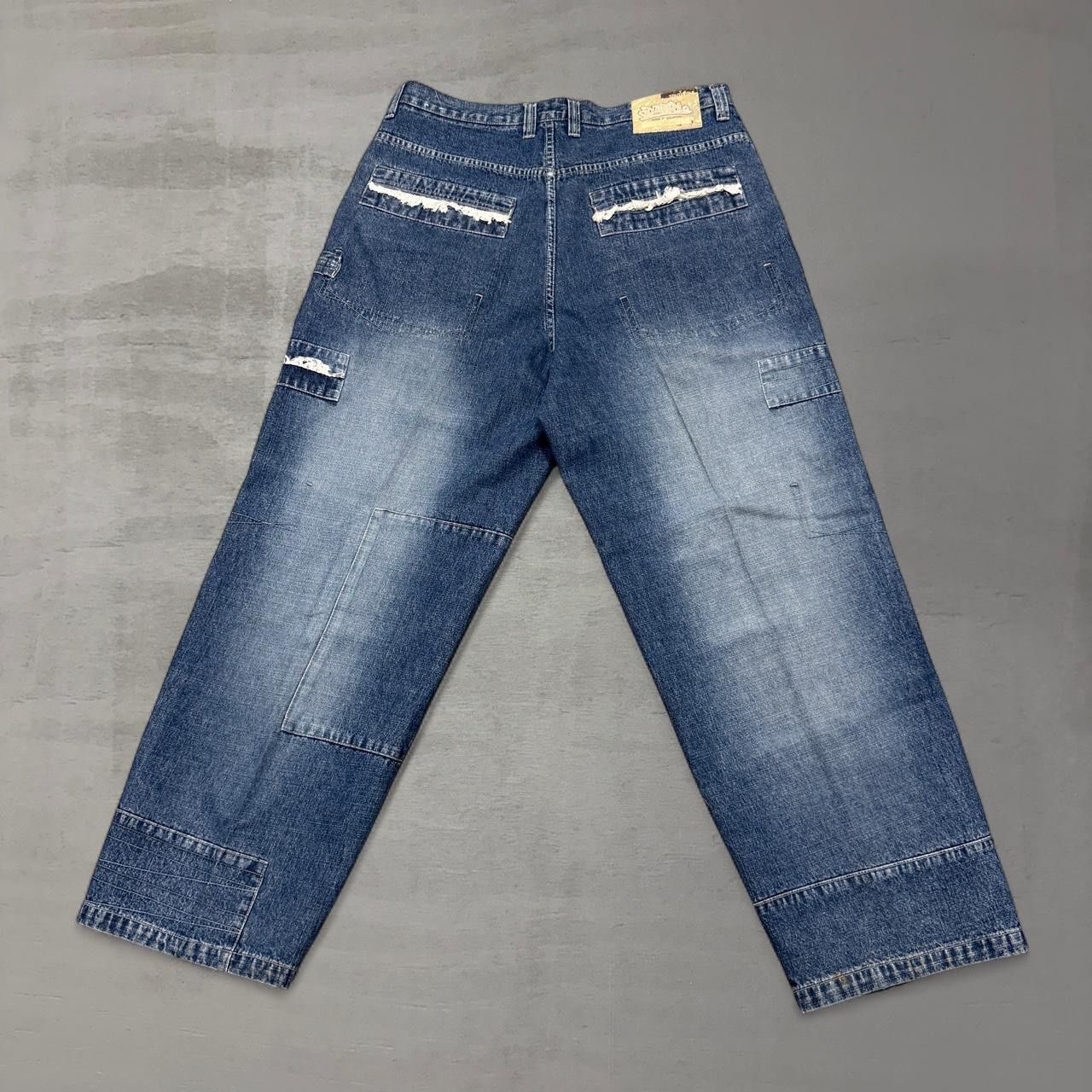 Southpole Southpole Red Tab Blue Faded Baggy Y2K Jeans 36 x 30 Size US 36 / EU 52 - 3 Thumbnail