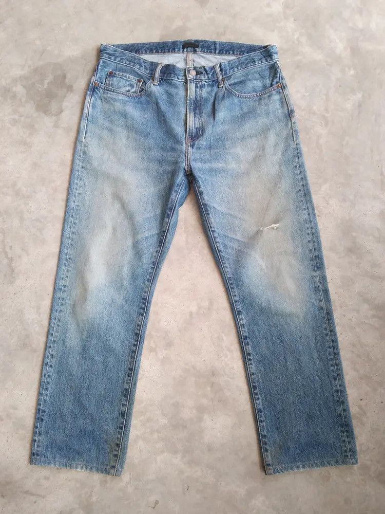 Japanese Brand Vintage Uniqlo Distresses Jeans 34x28 Size US 34 / EU 50 - 1 Thumbnail