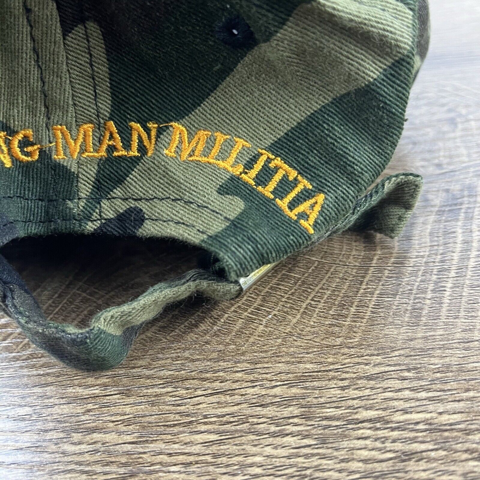 Other Working Man Militia Hat WMM Hat Green Camo Cap Adjustable Ca Size ONE SIZE - 11 Thumbnail