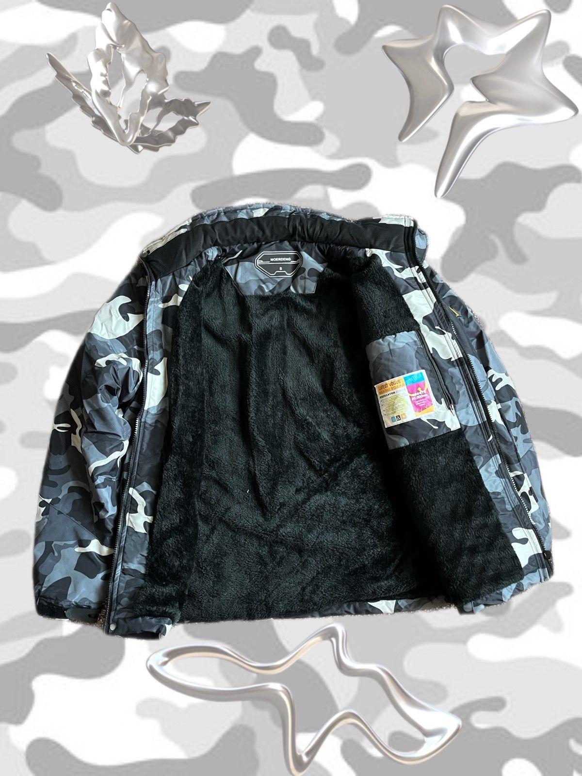 Goretex UNCO & BOROR Camo Insulated Jacket Fleece Lined S Size US S / EU 44-46 / 1 - 3 Thumbnail