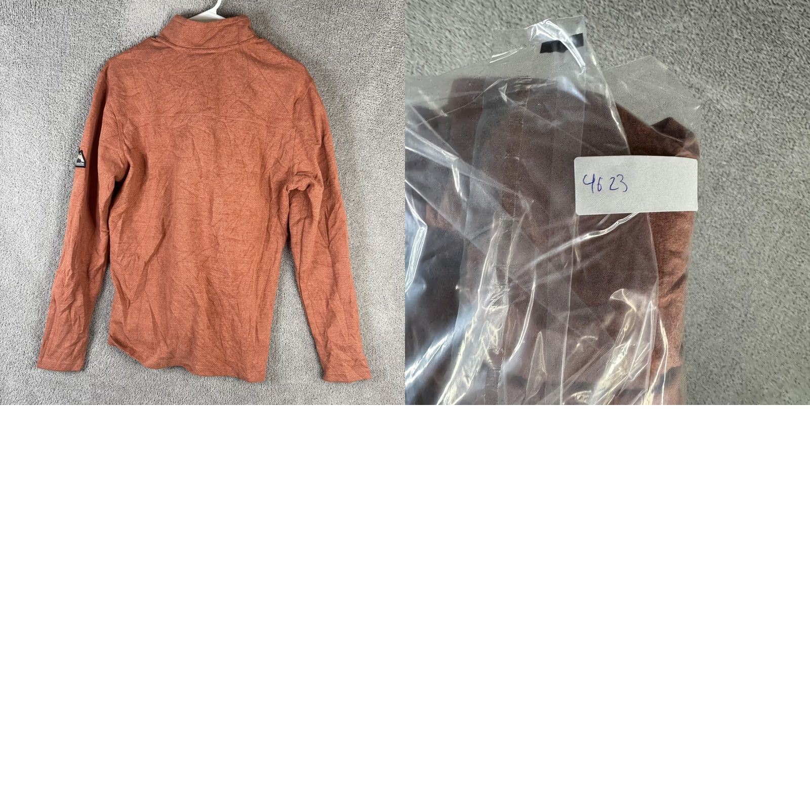 Avalanche Avalanche Pullover Mens S Orange 1/4 Zip Lightweight Stretch Hiking Shirt Size US S / EU 44-46 / 1 - 9 Thumbnail
