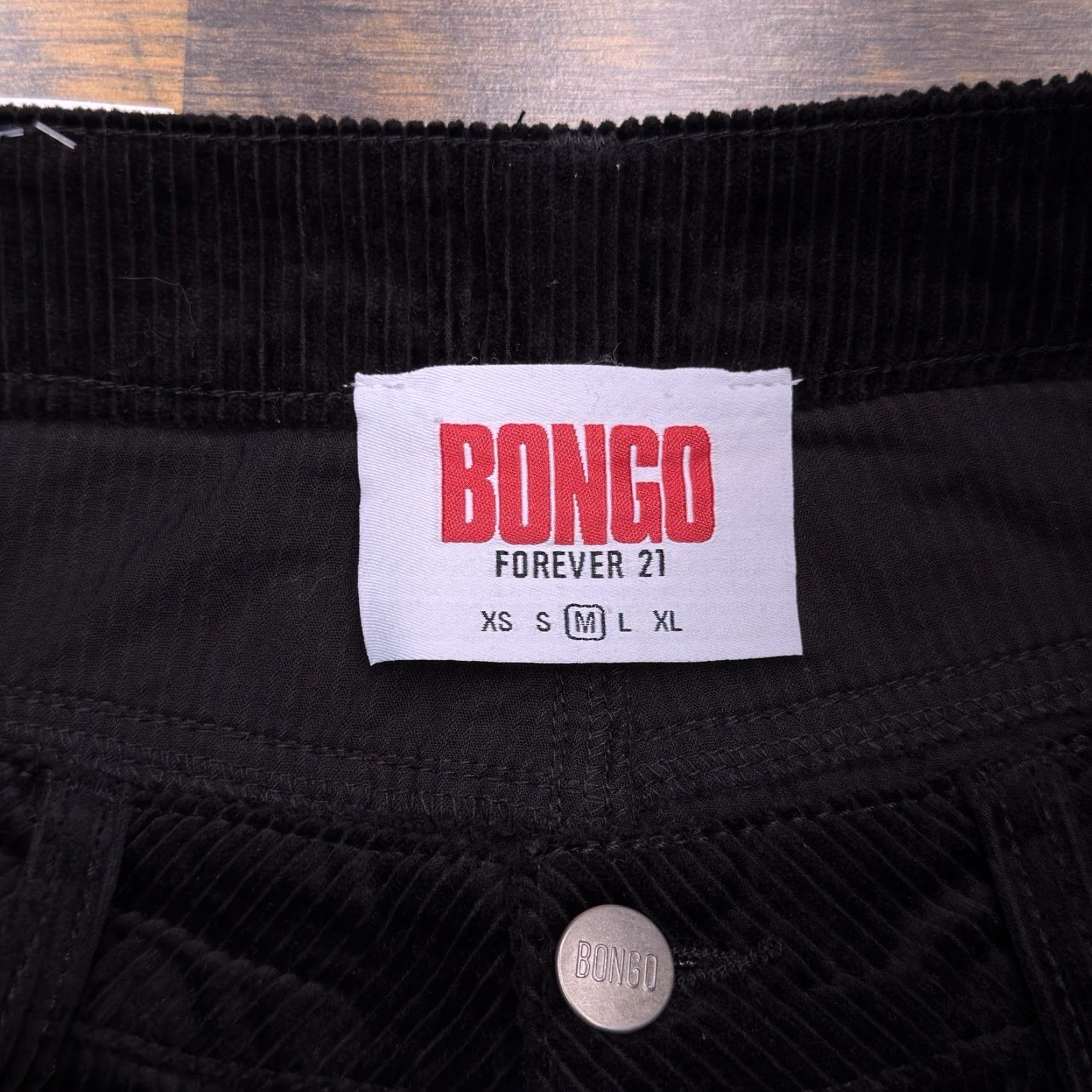 Forever 21 Forever 21 Bongo Corduroy Shorts Womens Medium Black Cut Off New Size 32" / US 10 / IT 46 - 3 Thumbnail