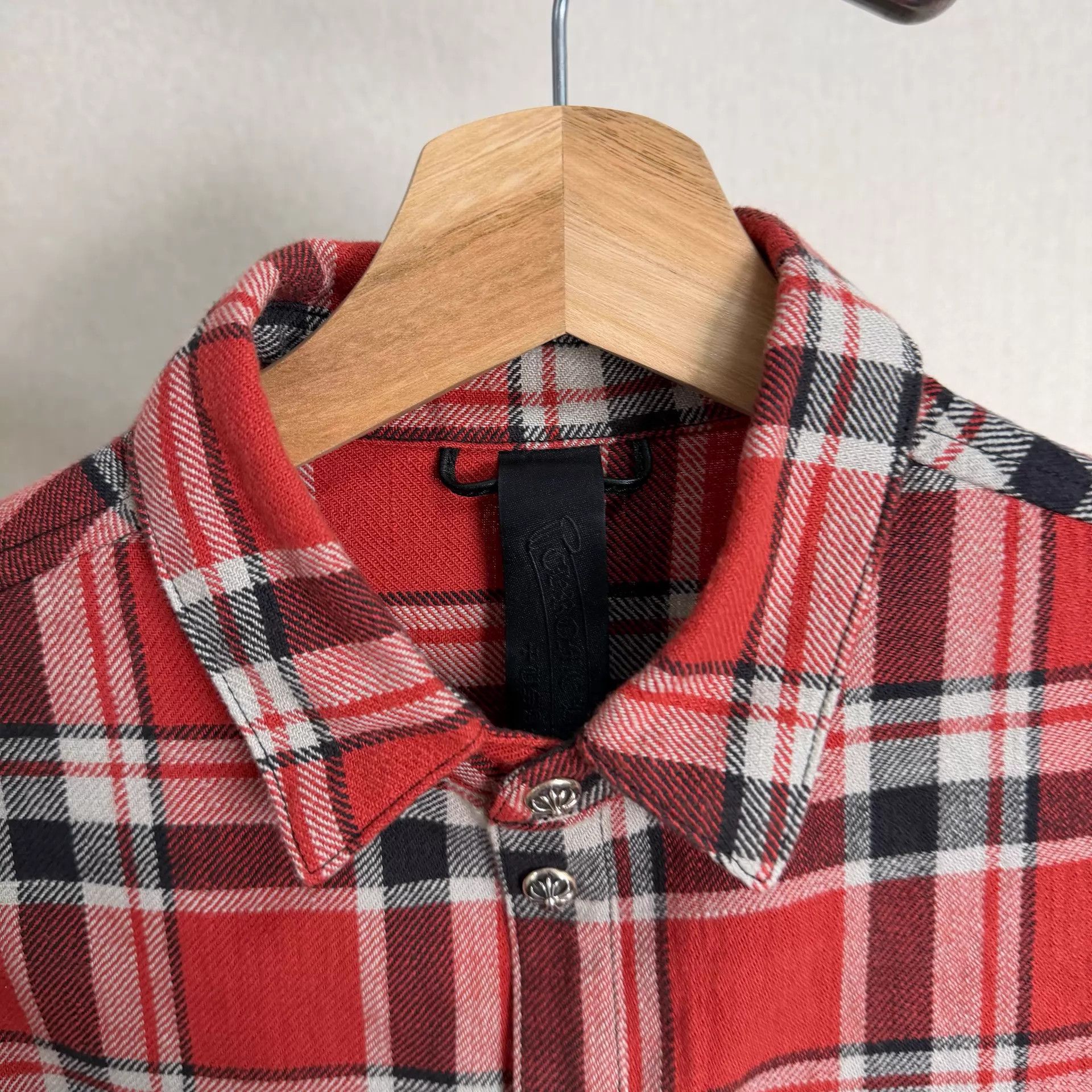 Chrome Hearts Chrome Hearts White Vine Red Check Shacket 12Y Size XS / US 0-2 / IT 36-38 - 2 Thumbnail
