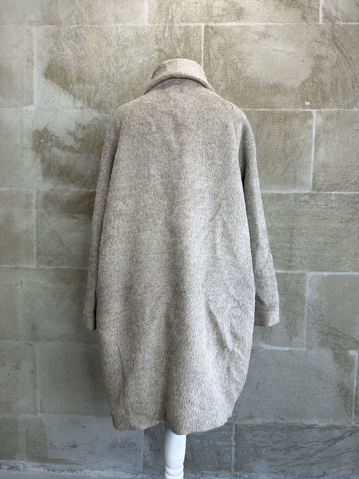 Annette Gortz × Vintage Women's Annette Gortz Alpaca Wool Long Coat Overcoat SHADOWS Size XS / US 0-2 / IT 36-38 - 5 Thumbnail