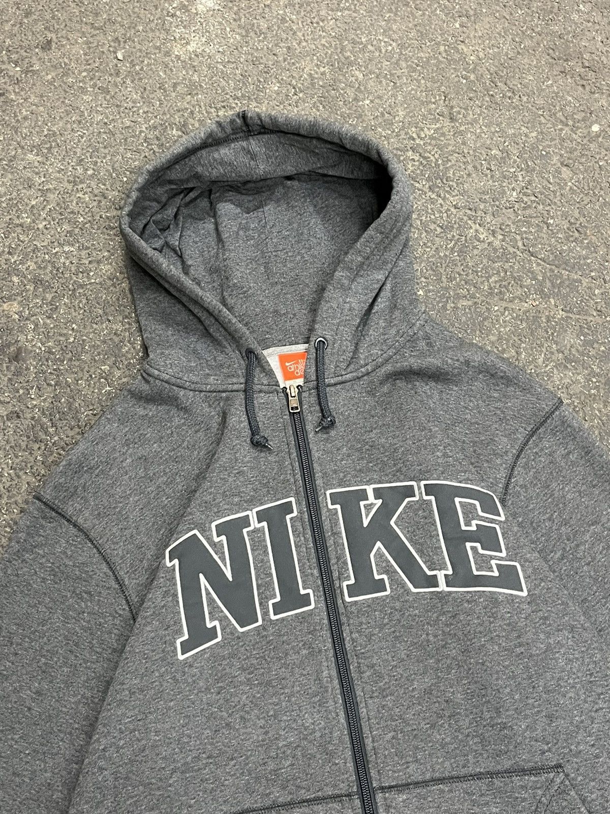 Nike × Vintage Nike spell out zip up hoodie y2k skater streetwear hype rare Size US XL / EU 56 / 4 - 3 Thumbnail