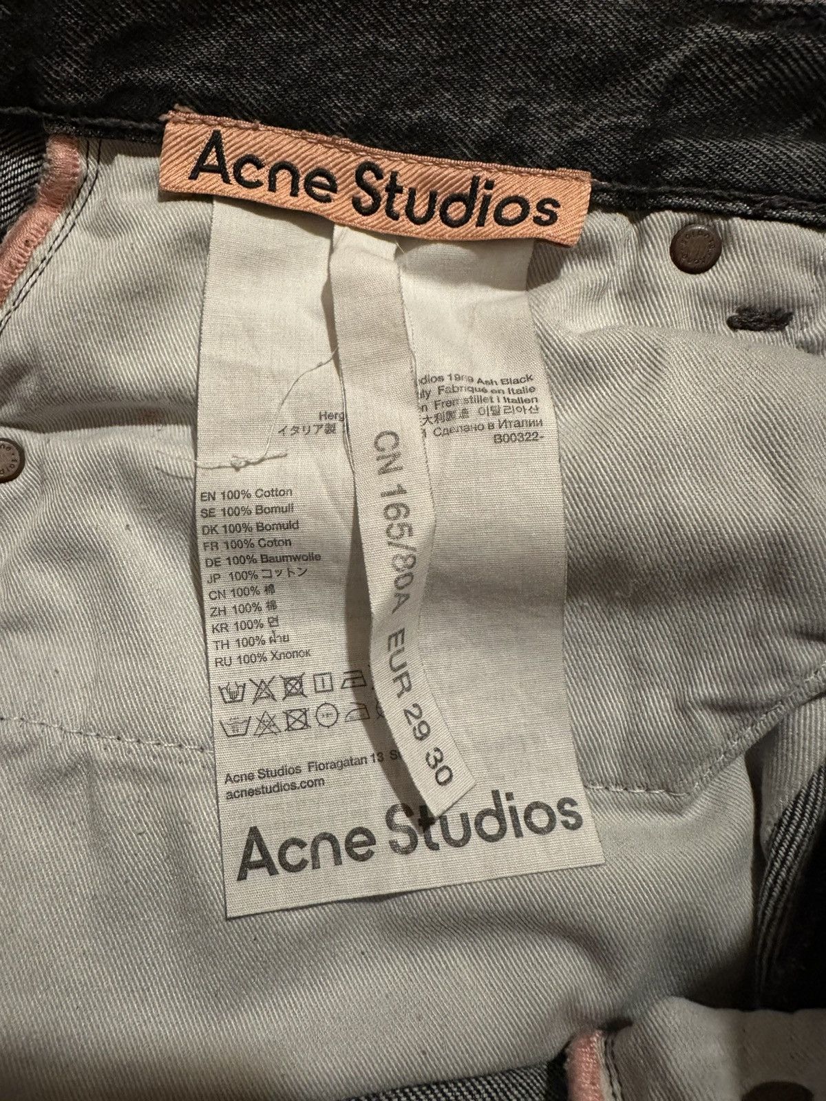 Acne Studios Acne Studios 1989 Black Jeans Size US 30 / EU 46 - 4 Thumbnail