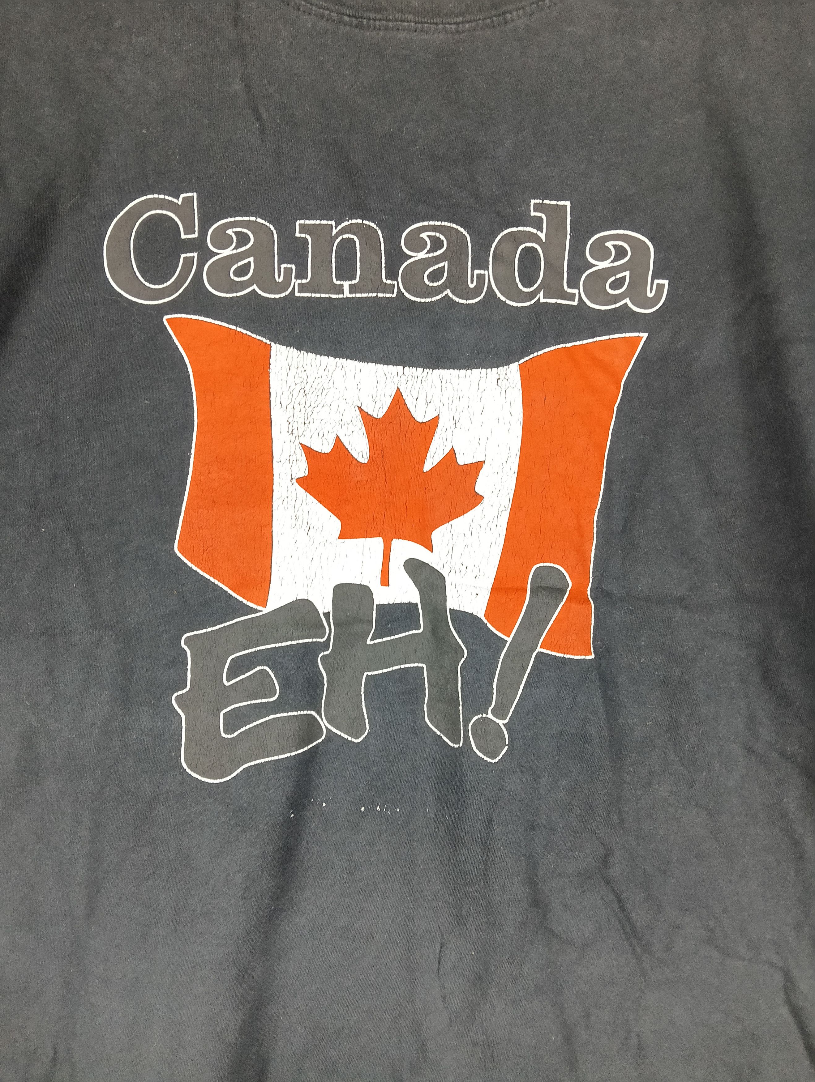 Vintage VINTAGE CANADA EH! FLAG BIG LOGO Size US XL / EU 56 / 4 - 1 Thumbnail