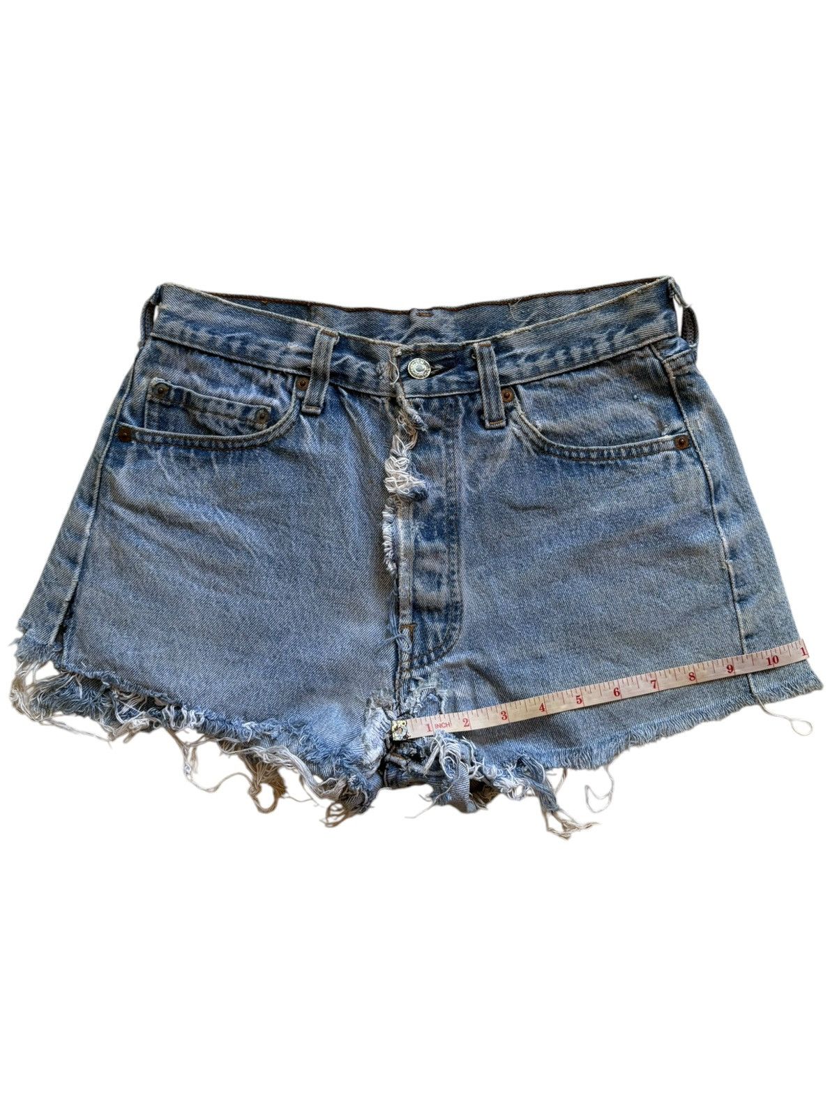 Levi's Vintage 70s Levis 501 Faded Wash Shorts Size 28" / US 6 / IT 42 - 14 Thumbnail