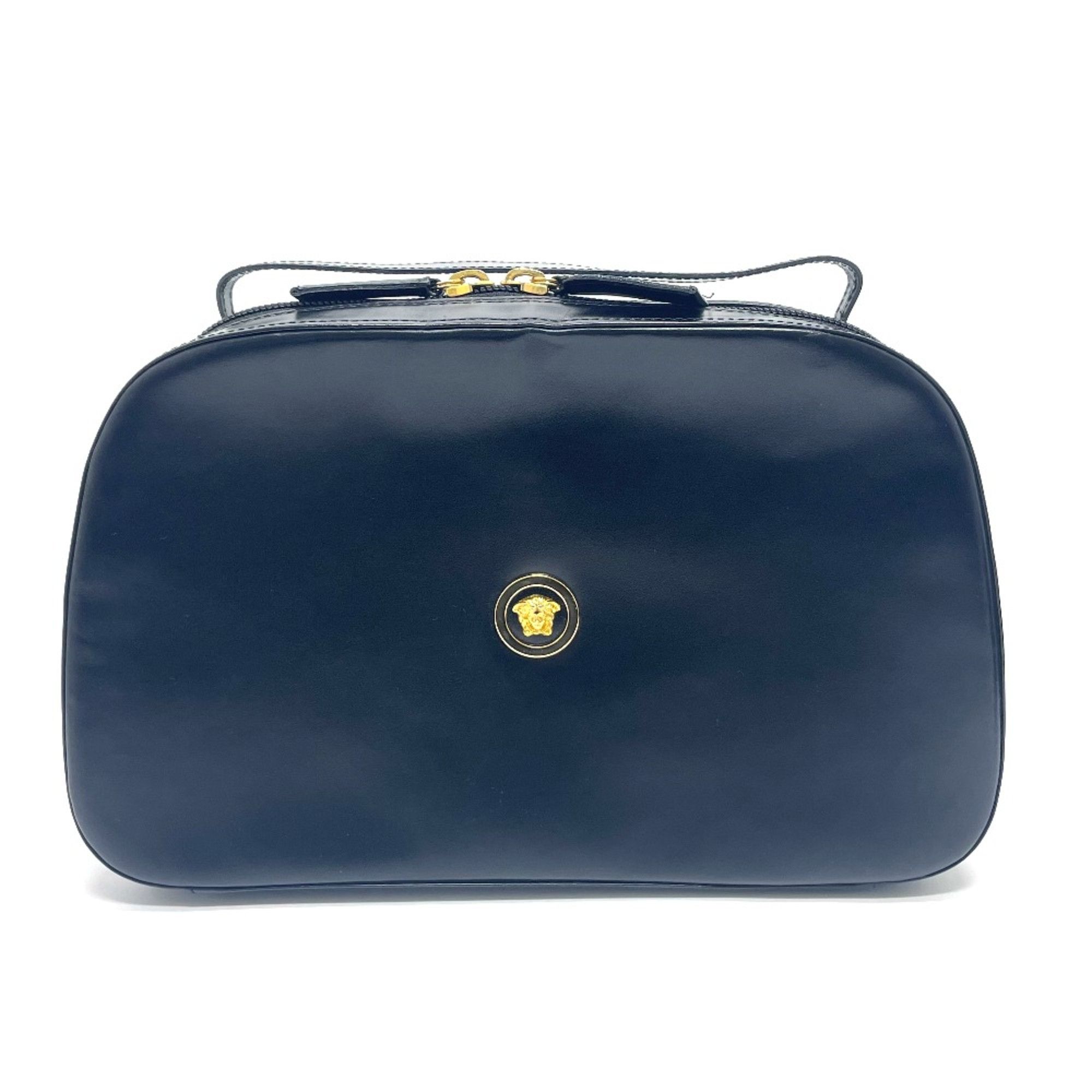 Versace Versace Medusa bag vanity type Hand Bag Black x GoldHardware Size ONE SIZE - 1 Thumbnail