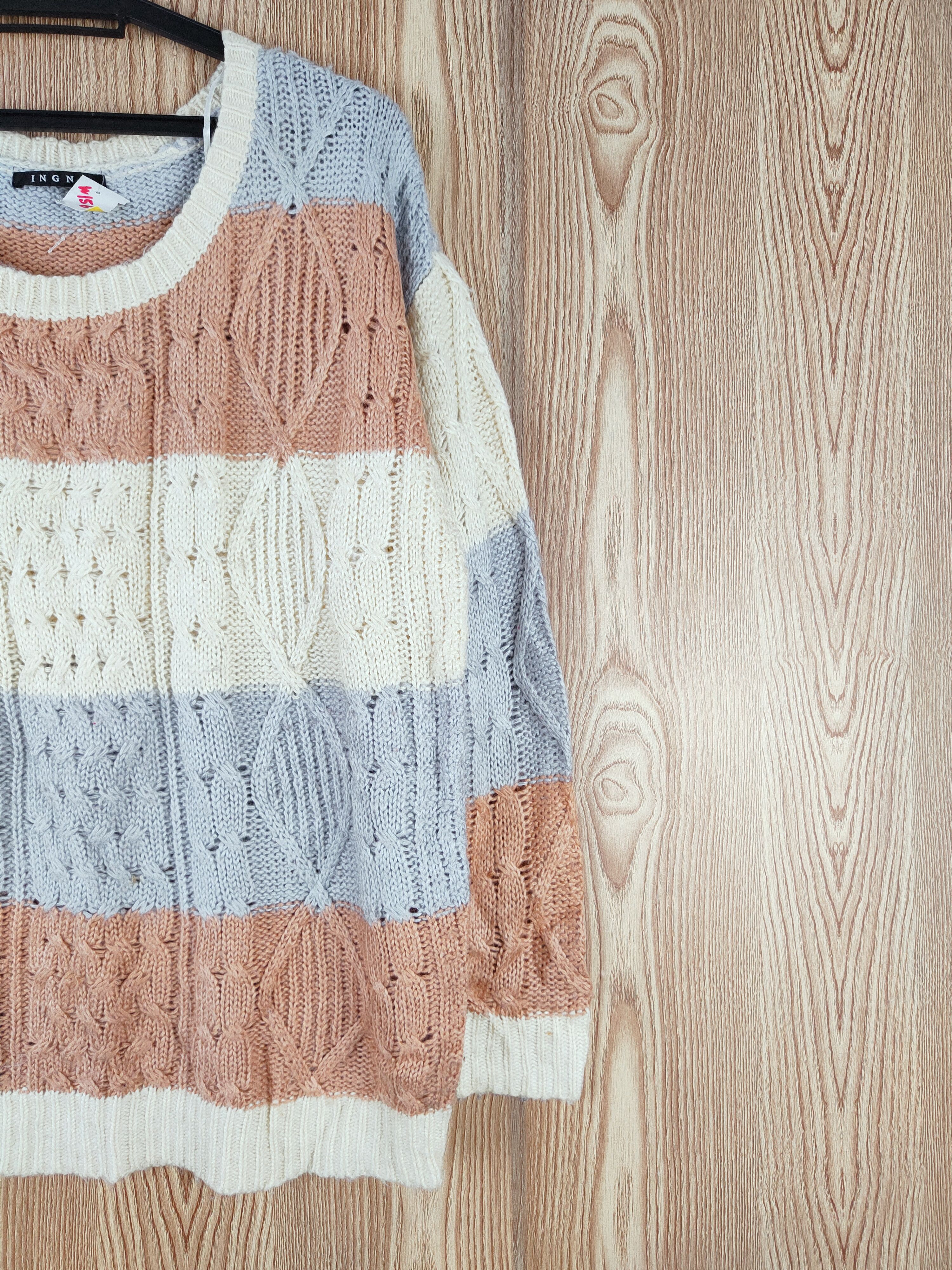 Homespun Knitwear Ingni Cream Knitwear Sweatshirts #W156 Size US M / EU 48-50 / 2 - 5 Thumbnail