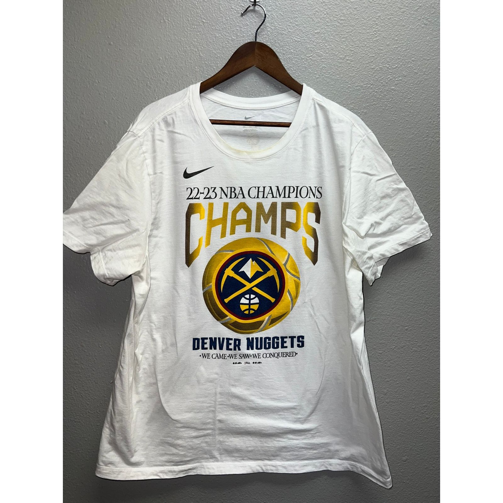 Vintage Womens Nike Denver Nuggets Shirt NBA Champions Top Women 2XL Size XXL / US 16-18 / IT 52-54 - 1 Thumbnail