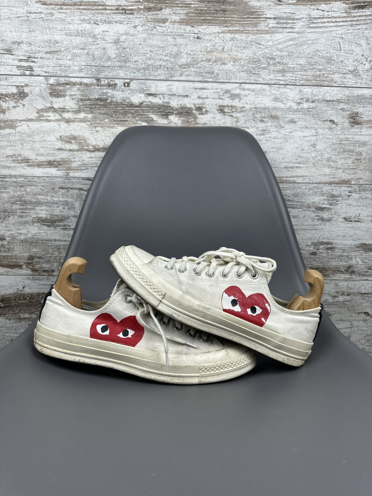 Comme des Garcons × Comme des Garcons PLAY × Converse Converse Chuck Taylor All-Star 70s Hi Comme des Garcons Play Size US 9 / EU 42 - 2 Thumbnail