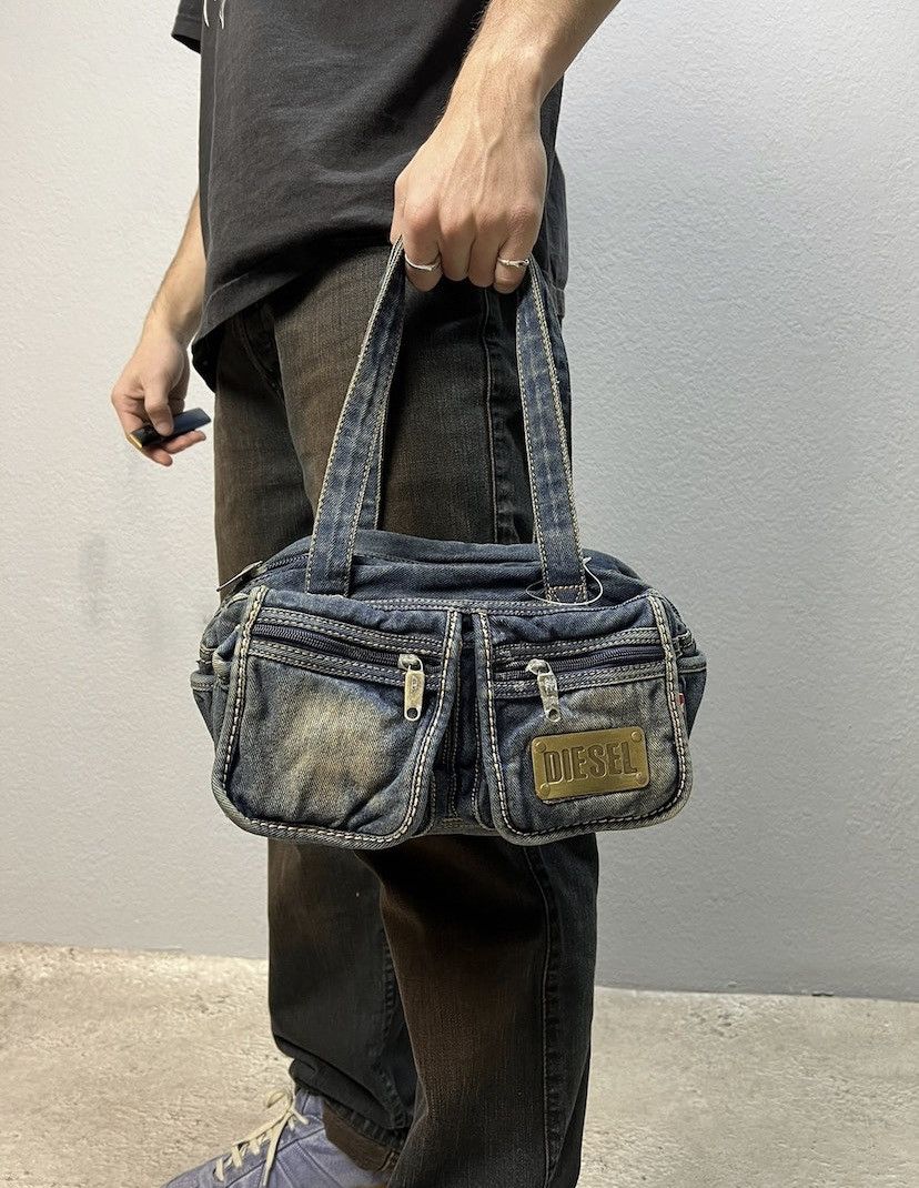 Diesel Diesel sling bag Vintage Y2K multi pocket bag military 90s