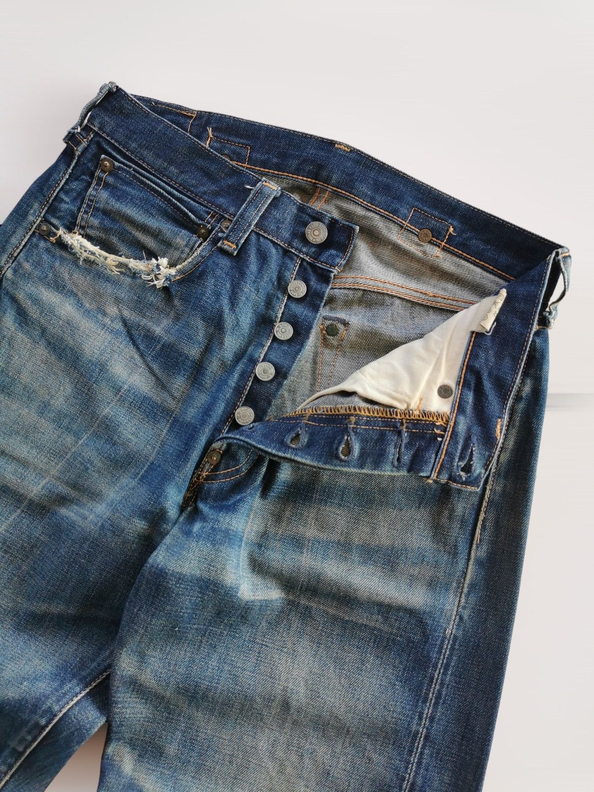 Levi's Levis Vintage Clothing Lot37501 Selvedge Denim Jeans Size US 30 / EU 46 - 10 Thumbnail