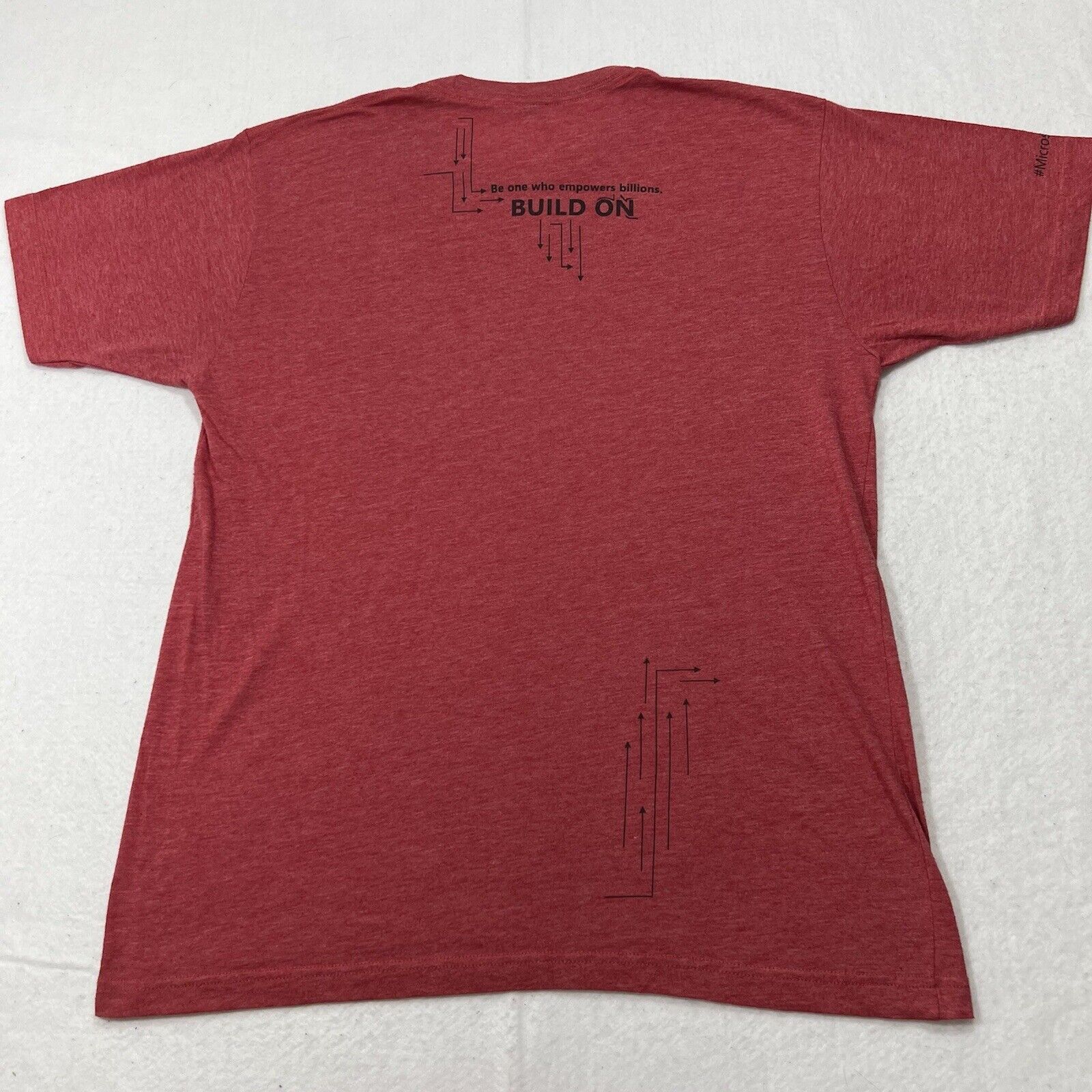 Tultex Microsoft Corporation Intern Build On Graphic T Shirt Size US L / EU 52-54 / 3 - 10 Thumbnail