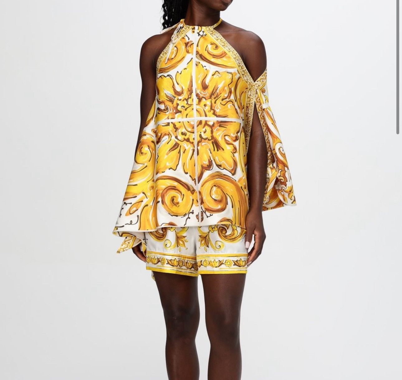 Dolce & Gabbana Dolce & Gabbana Majolica-print halterneck top Size M / US 6-8 / IT 42-44 - 7 Thumbnail