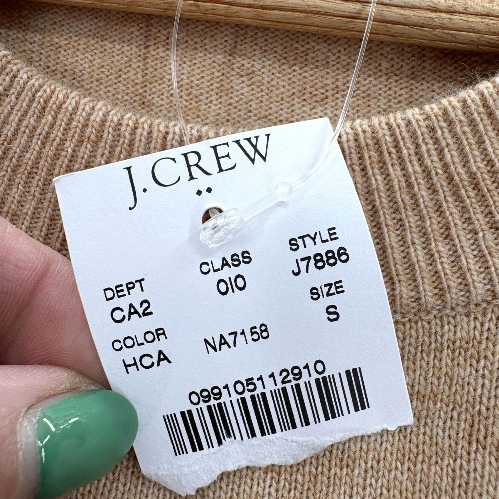 J.Crew J.CREW Mercantile Sweater Womens S Brown Ruffle Front Crew Neck Pullover NWT Merchants Knit Solid Casual Mens Womens Girls? Size S / US 4 / IT 40 - 5 Thumbnail