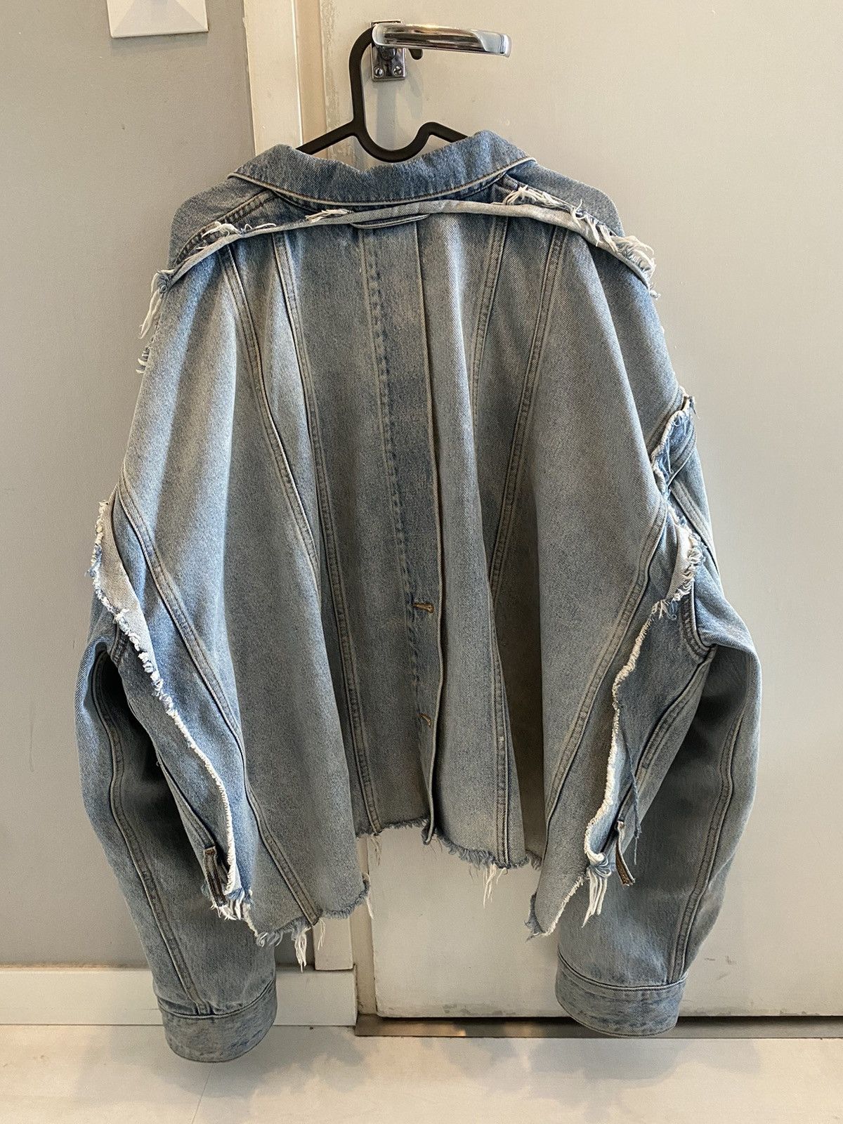 Balenciaga Deconstructed Denim Jacket | Grailed