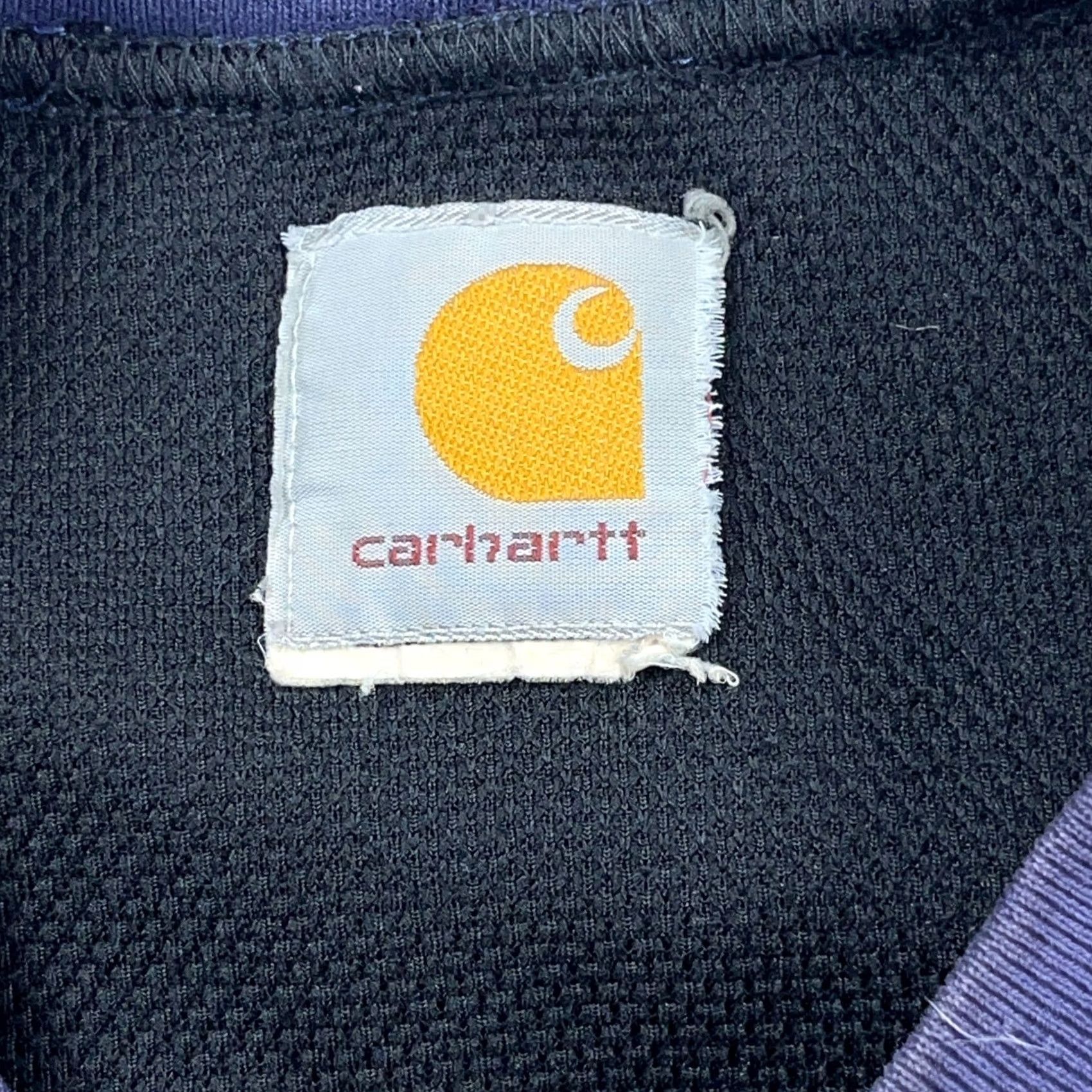 Carhartt VINTAGE Carhartt Sweatshirt Men XXL Crewneck Faded Grunge Thermal Lined Blue 90s Classic Hipster Retro Size US XXL / EU 58 / 5 - 2 Thumbnail