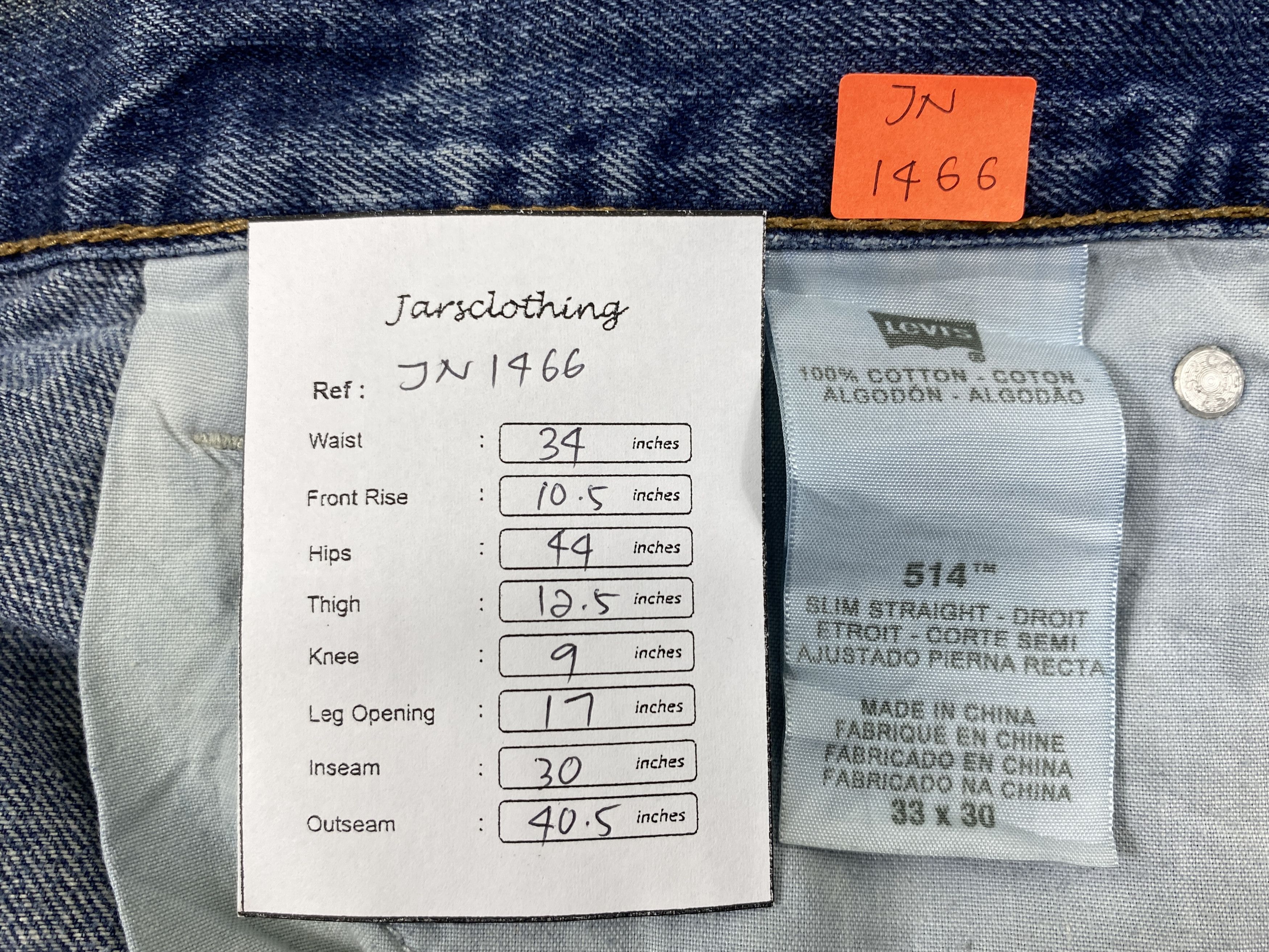 Levi's Distressed Blue Vintage Levi's 514 34x30 Denim -JN1466 Size US 34 / EU 50 - 8 Thumbnail