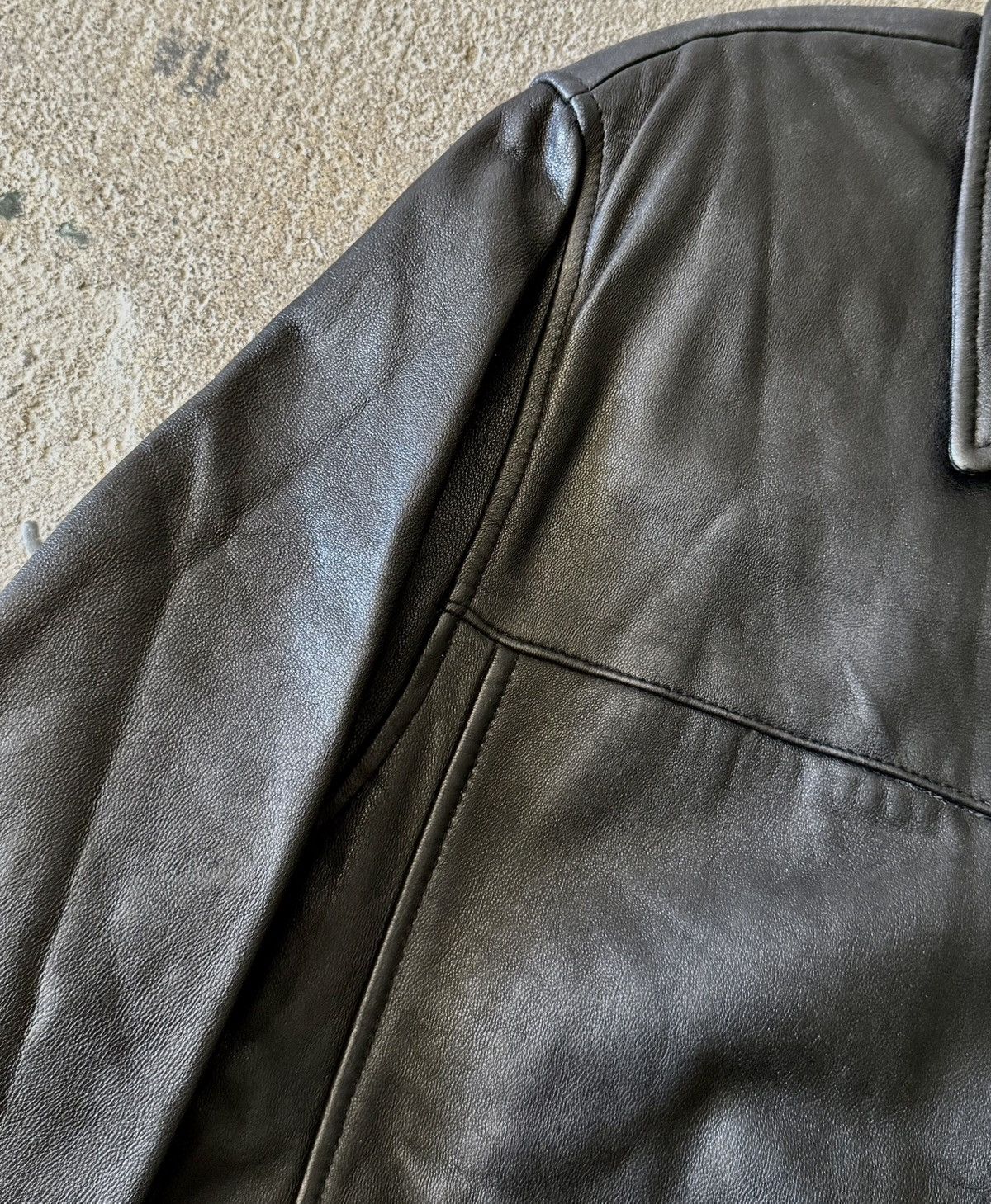 Balenciaga Balenciaga - 1997 - Nicolas Ghesquière-Zip Up Leather Jacket Size US L / EU 52-54 / 3 - 5 Thumbnail