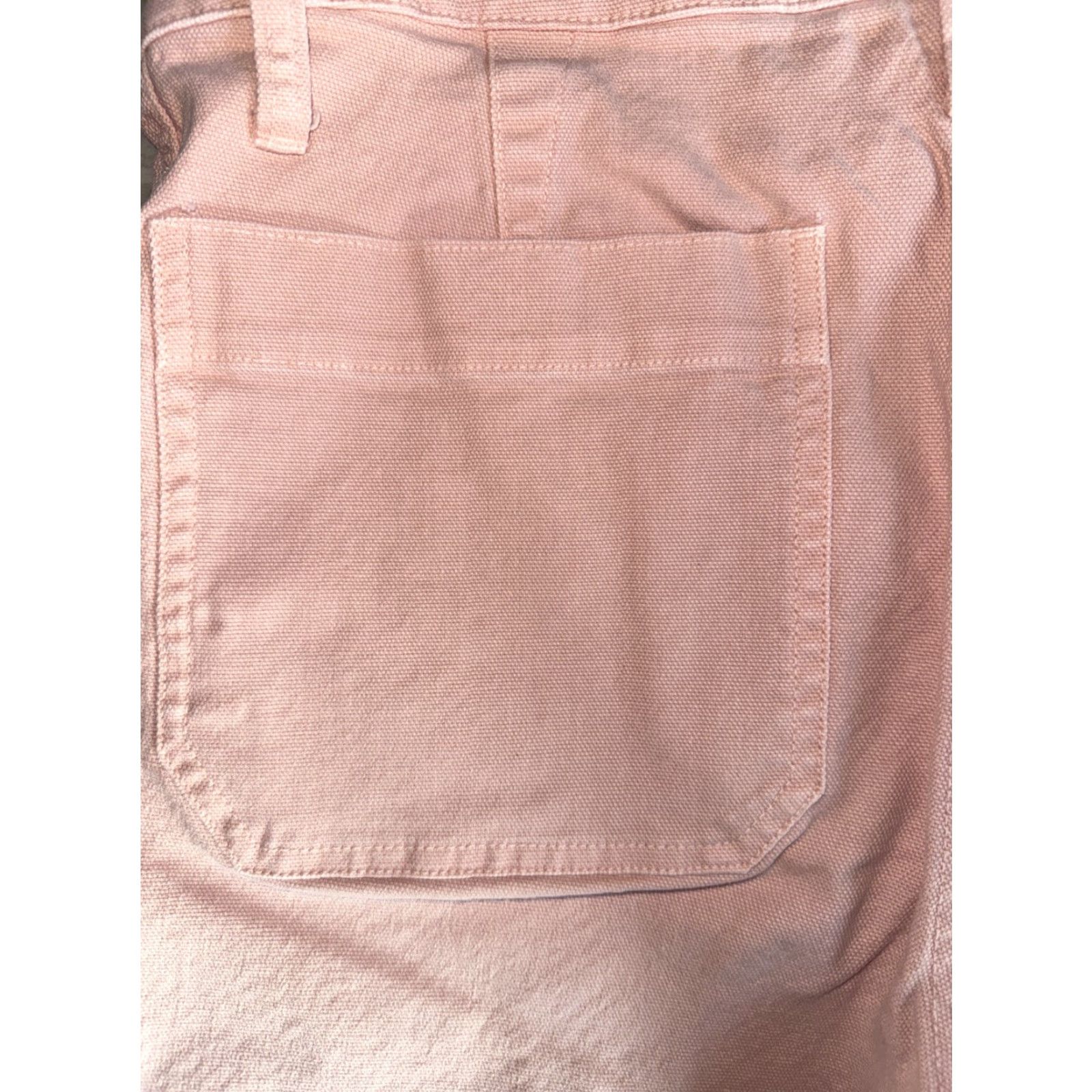 Madewell VINTAGE Madewell Womens Powder Pink Wide Leg Cropped High Waist Canvas Denim Jeans 28 Size 24" / US 00 / IT 34 - 5 Thumbnail